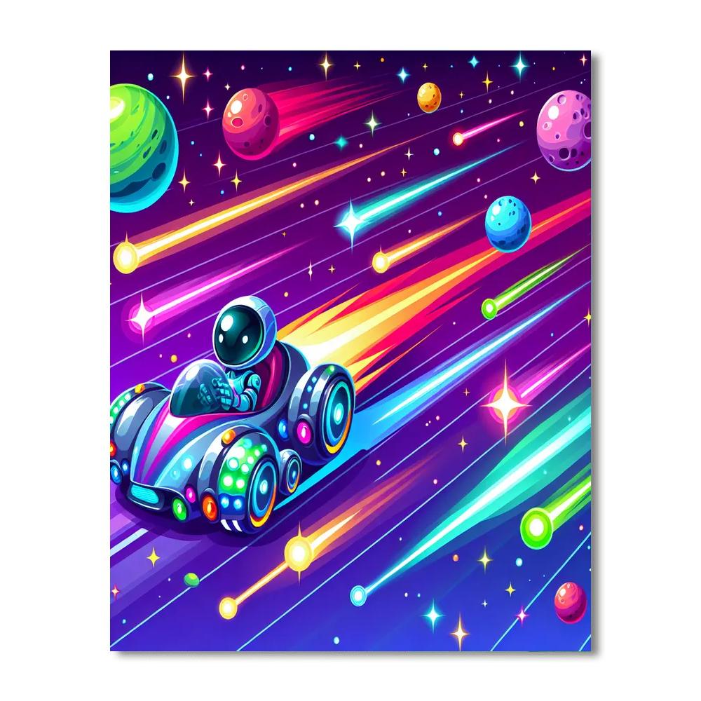 Galactic Star Racer Painting Number Kit