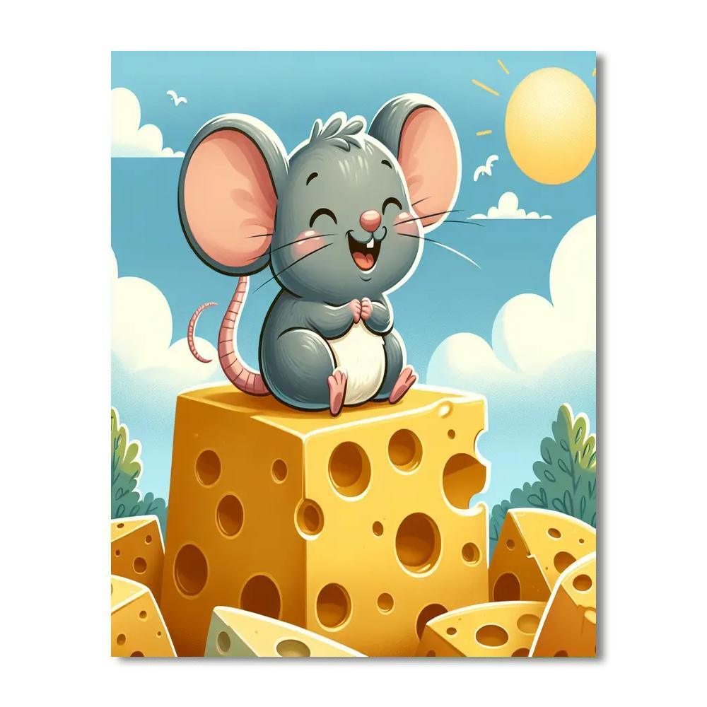 Joyful Little Mouse Paint By Numbers Kits