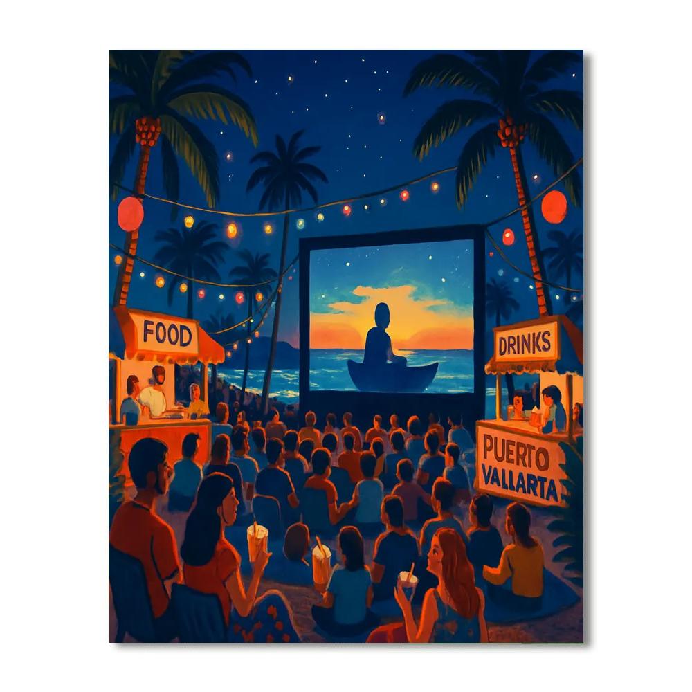 Puerto Vallarta Film Festival Paint By Numbers Art