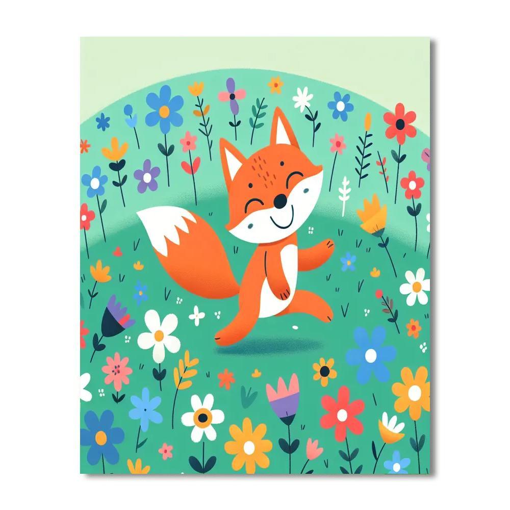 Frolicsome Fox's Meadow Magic Paint By Numbers