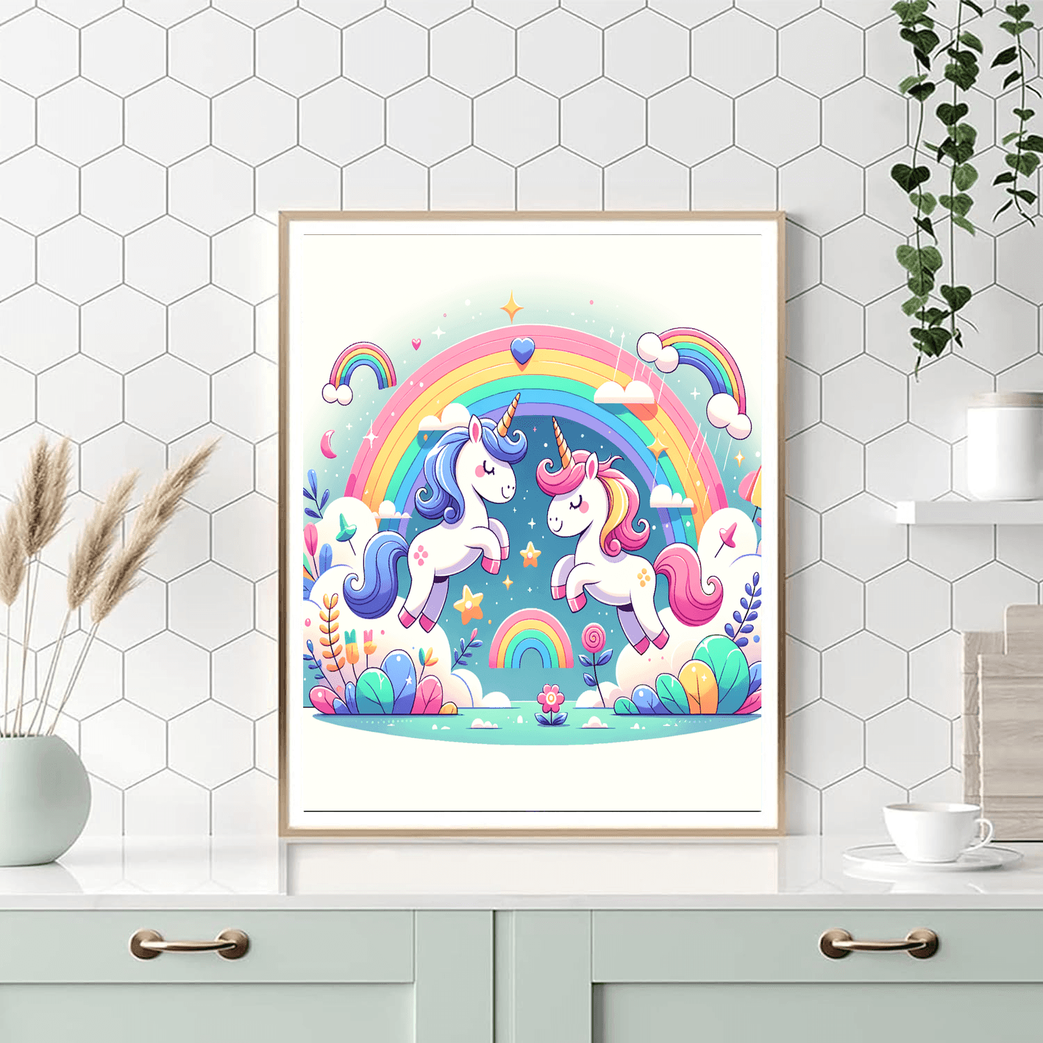Charming Unicorn Land Paint By Color