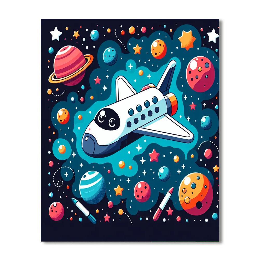 Space Mission Discovery DIY Paint By Numbers