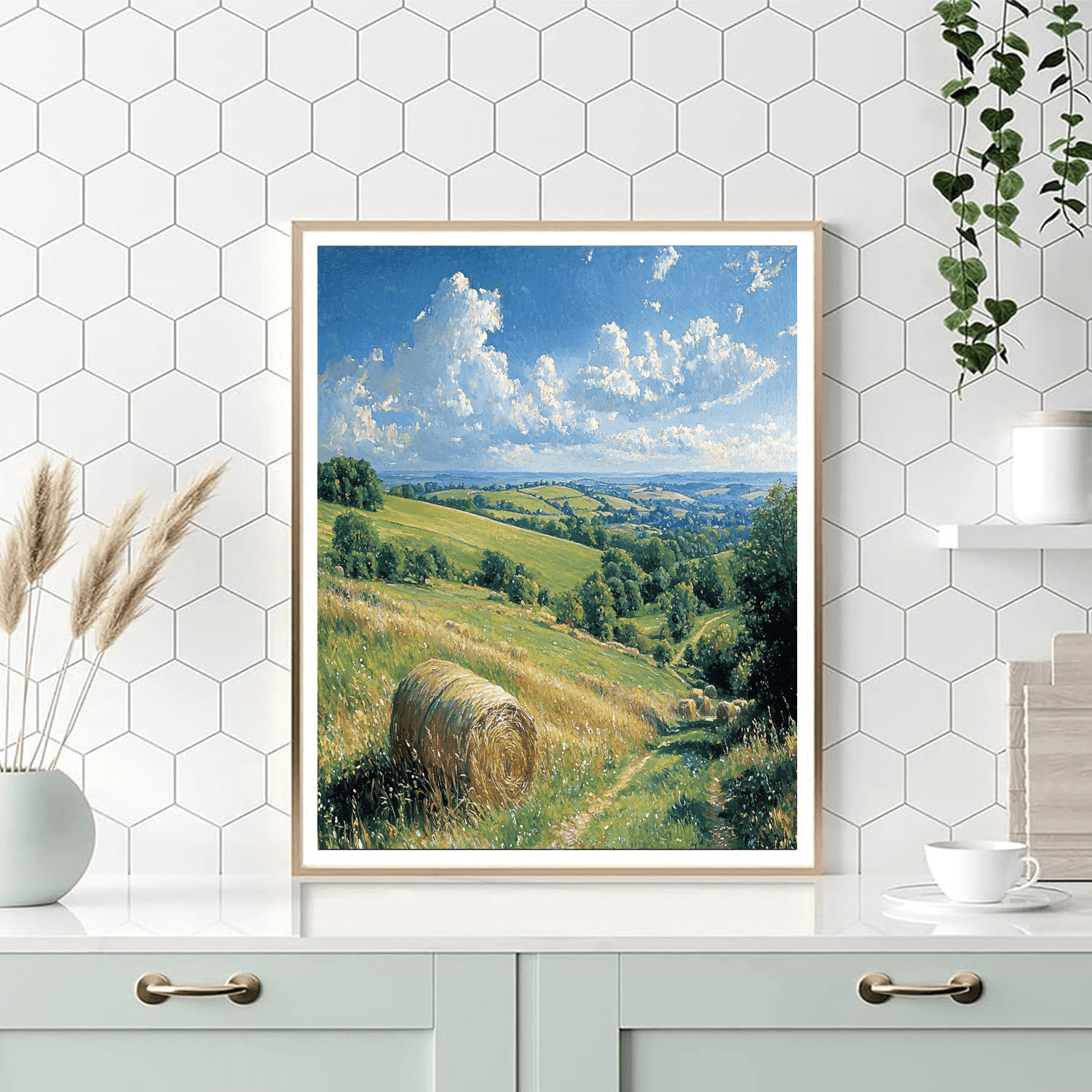 John Constable Inspired Rustic Countryside Scene  Paint By Numbers Kits