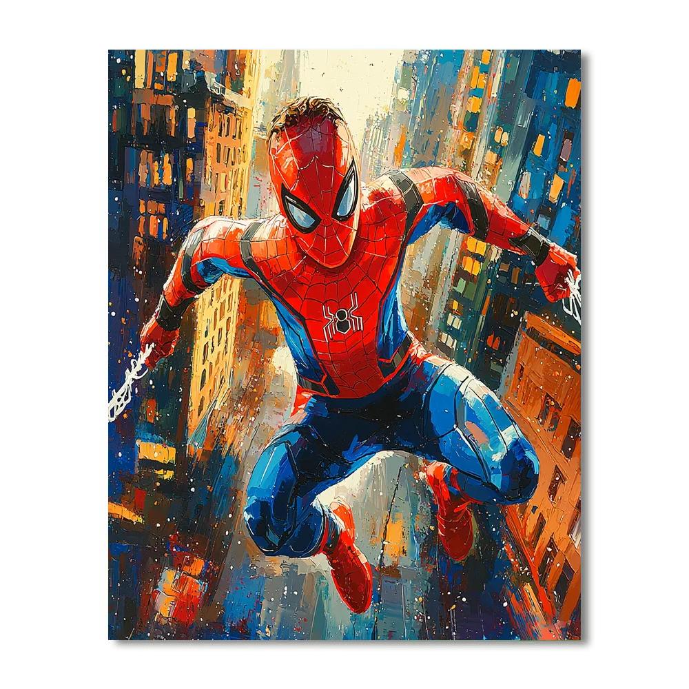 Tom Holland: The Youthful Bravery Of Spider-man Painting Number Kit