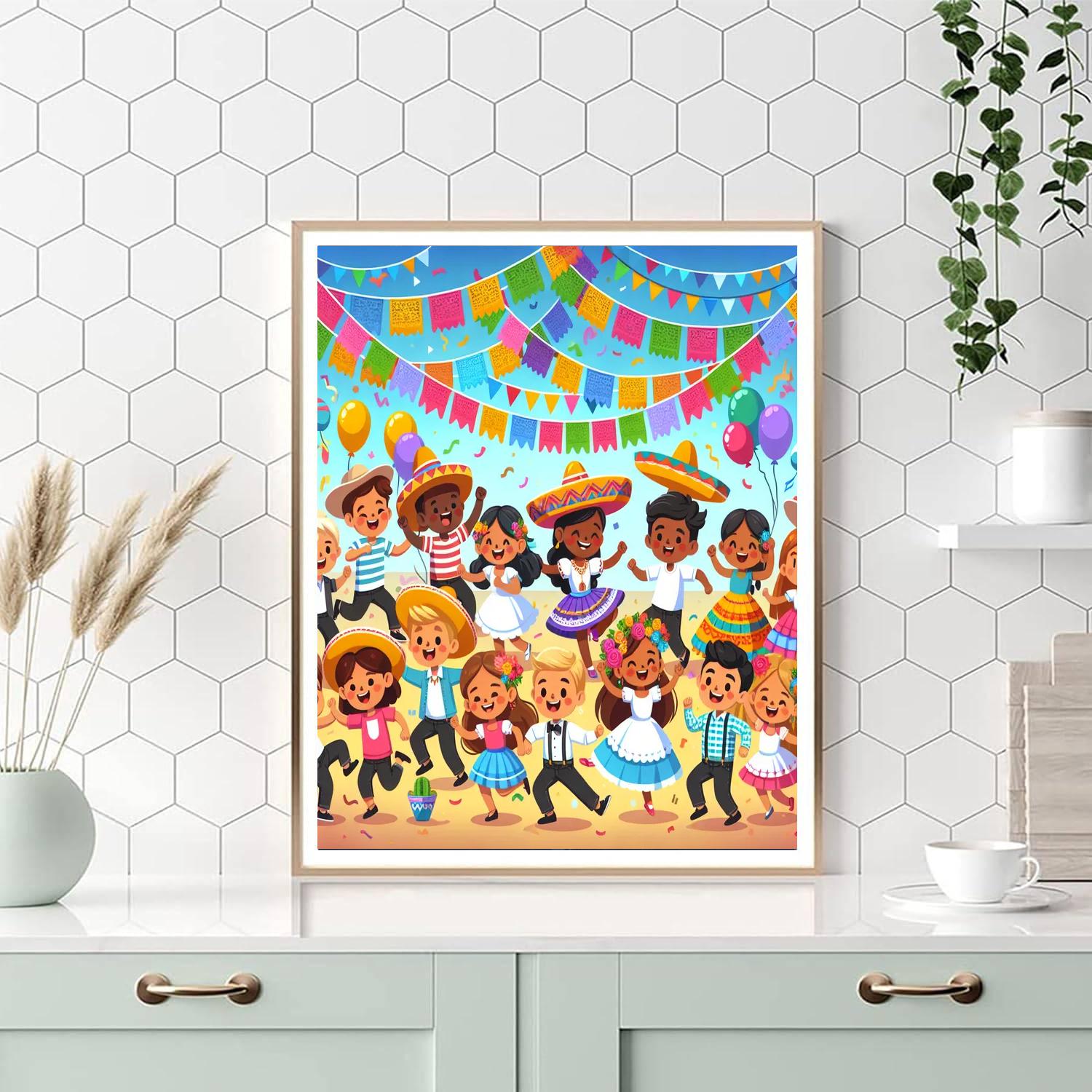 Fun Fiesta Celebration Painting By Numbers Kit