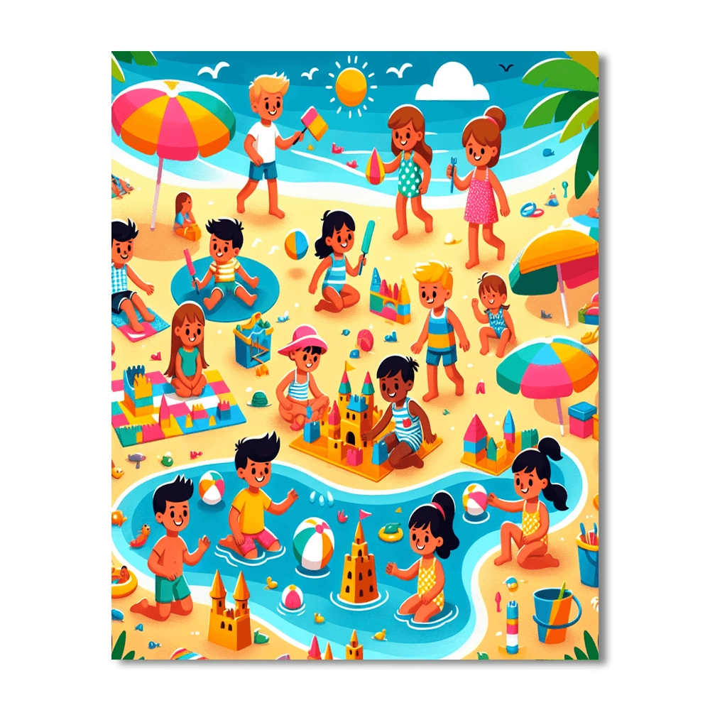 Joyful Summer Splash Paint By Color