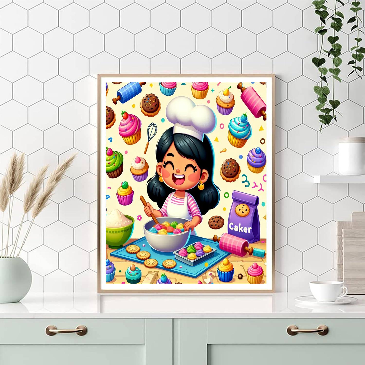 Bubbling Bakery Fun Paint By Numbers Art