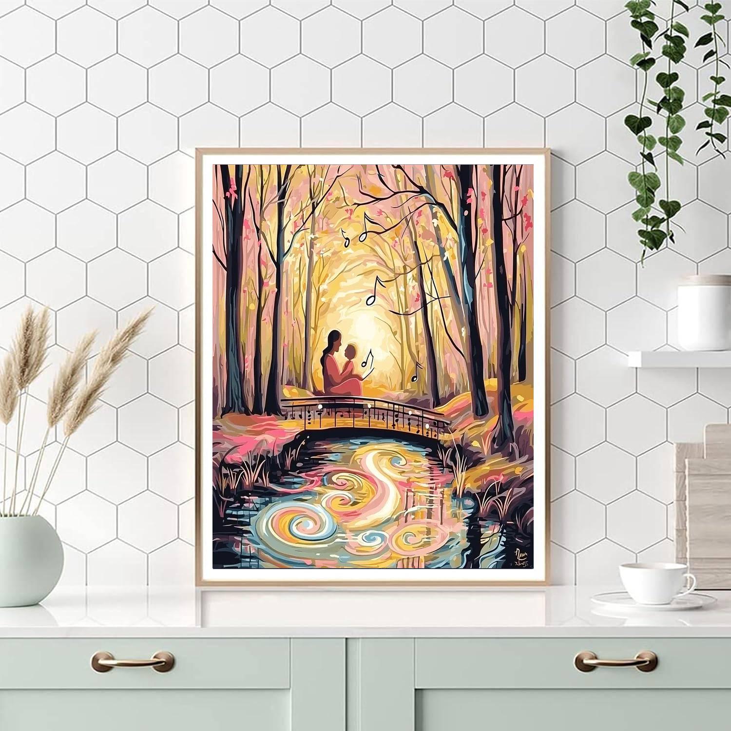 The Comfort Of A Mother's Song Painting Number Kit