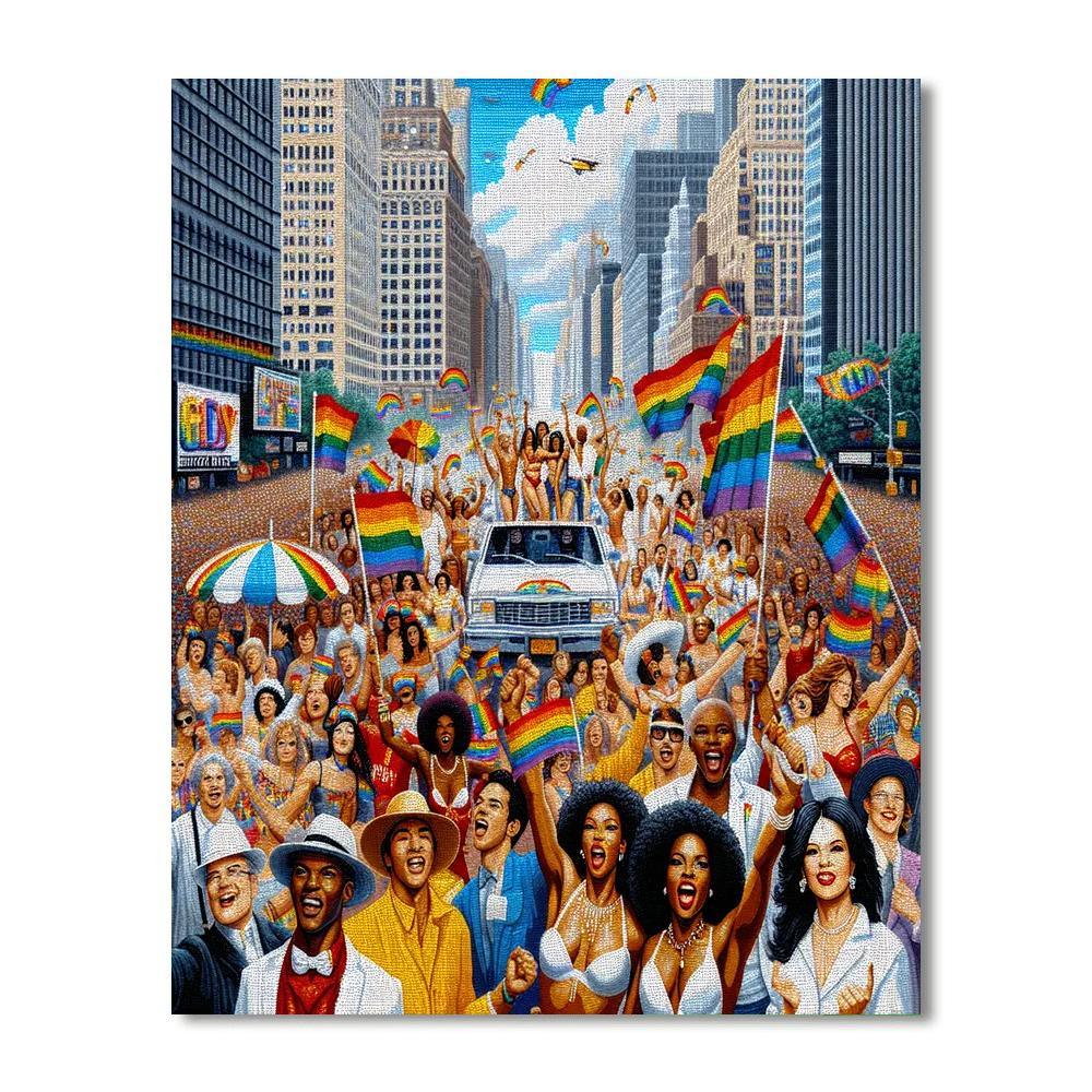 Pride Parade - Usa Paint By Number