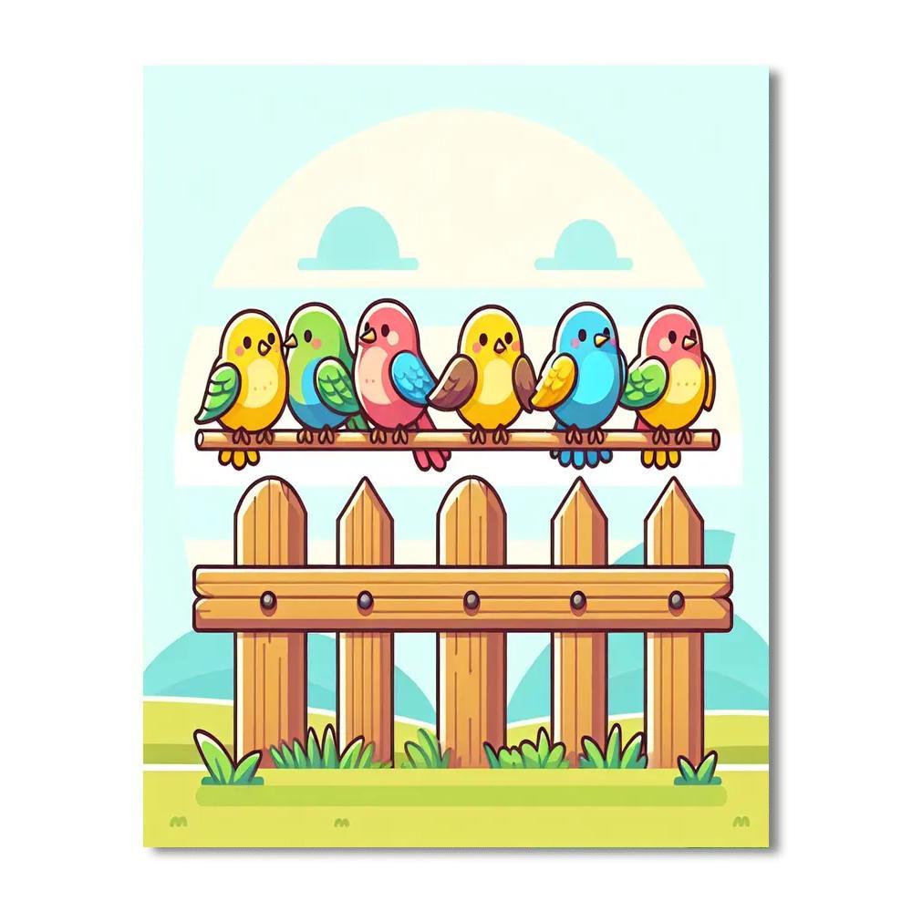Singing Songbirds Painting Number Kit