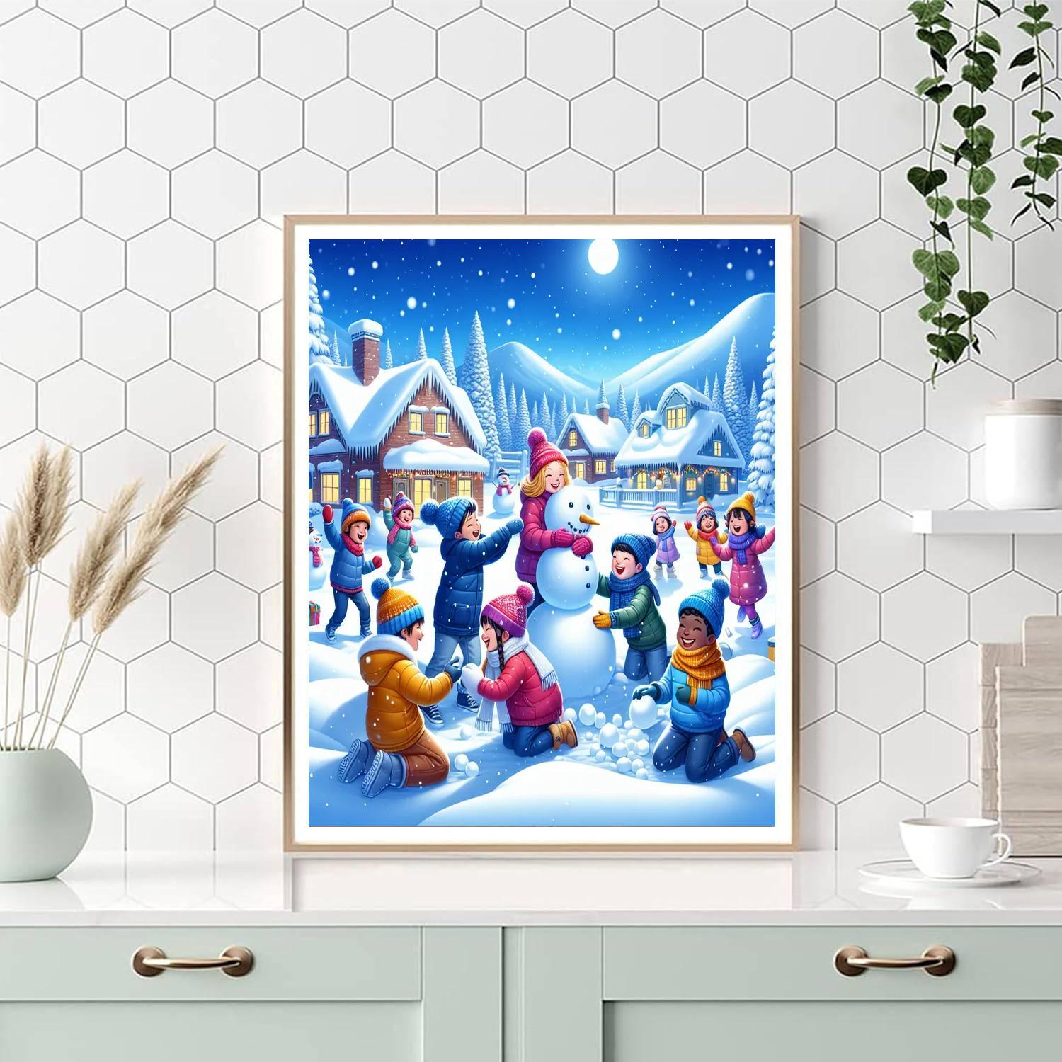 Joyful Winter Celebration Paint By Color