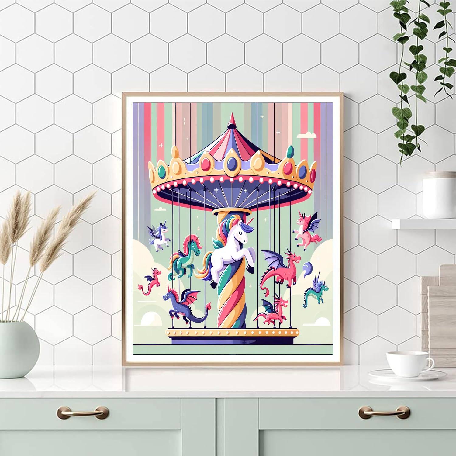 Carousel Of Dreams Paint By Numbers Art