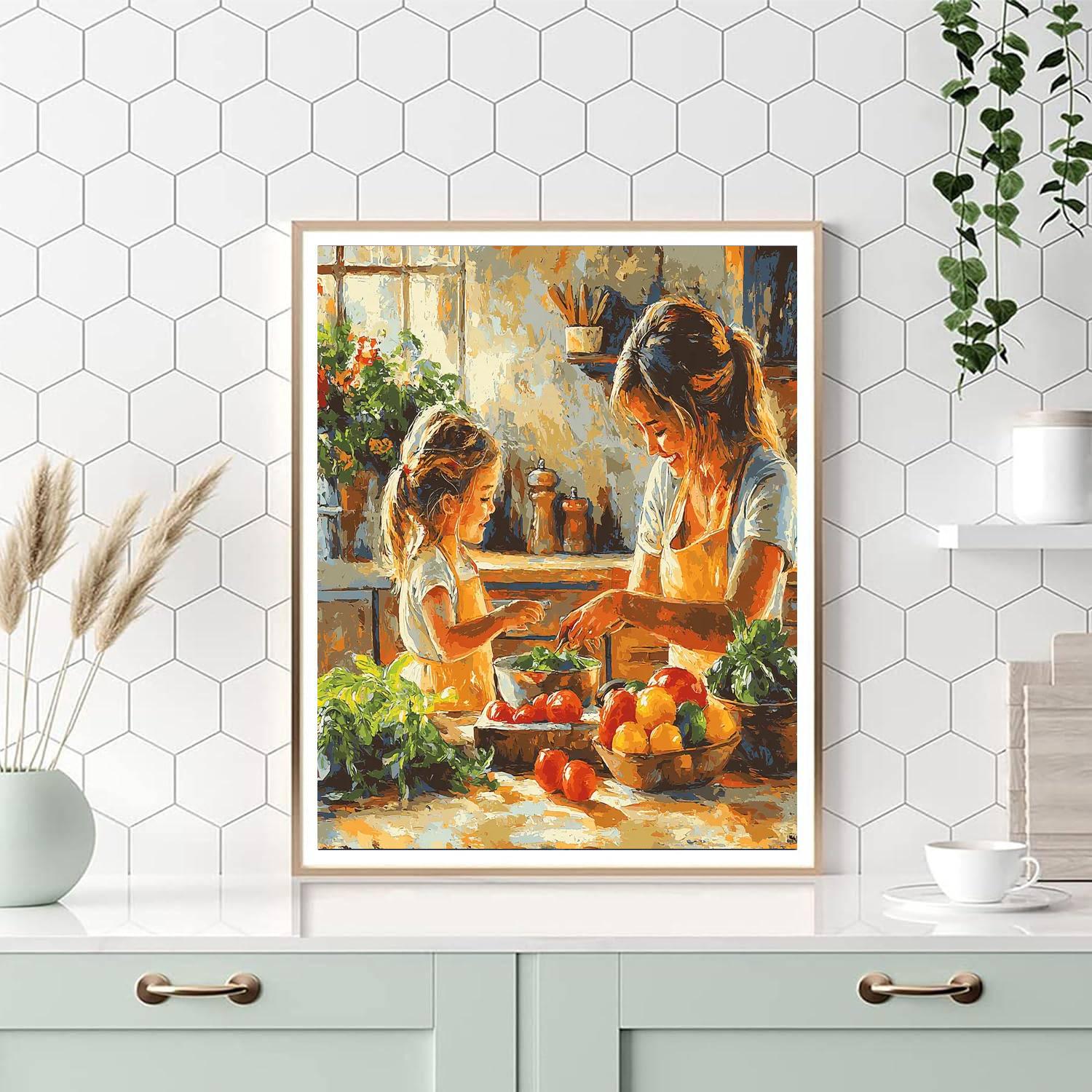 Mom's Kitchen Delights Paint By Color