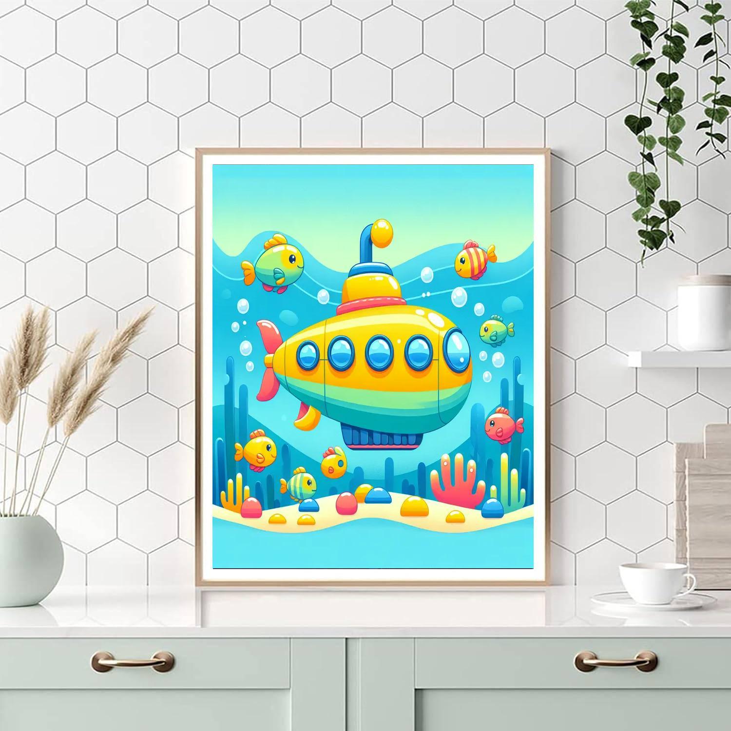 Sailing In A Submarine Paint By Color
