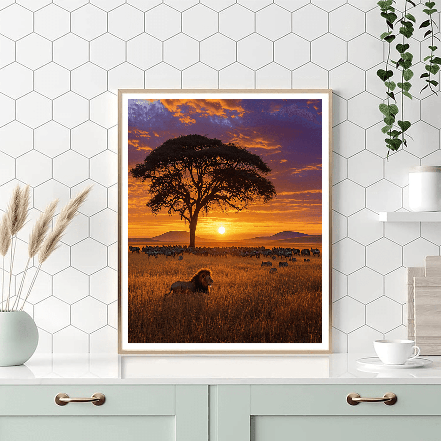 The Serengeti Painting Number Kit