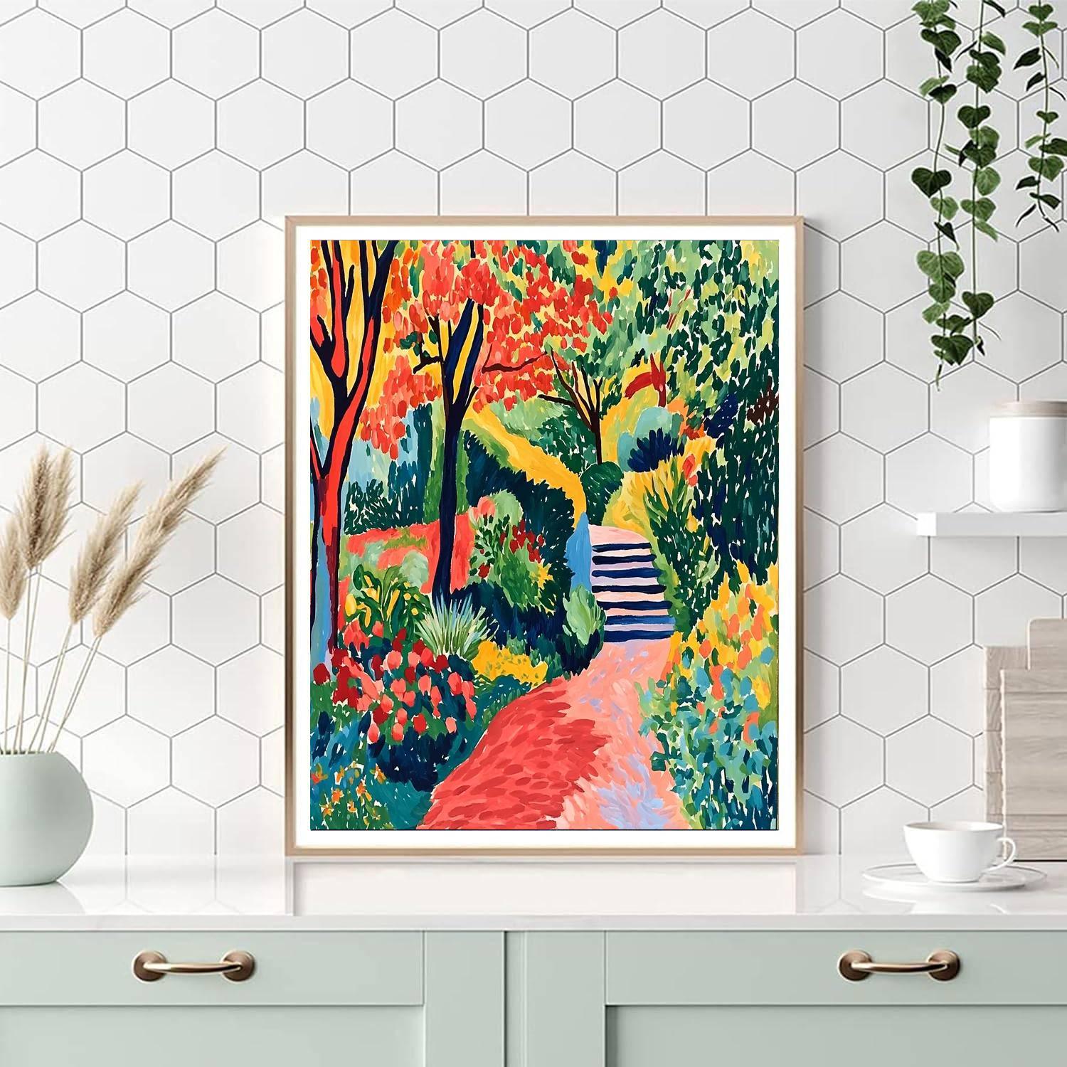 Henri Matisse Inspired Dreamlike Garden  Paint By Numbers