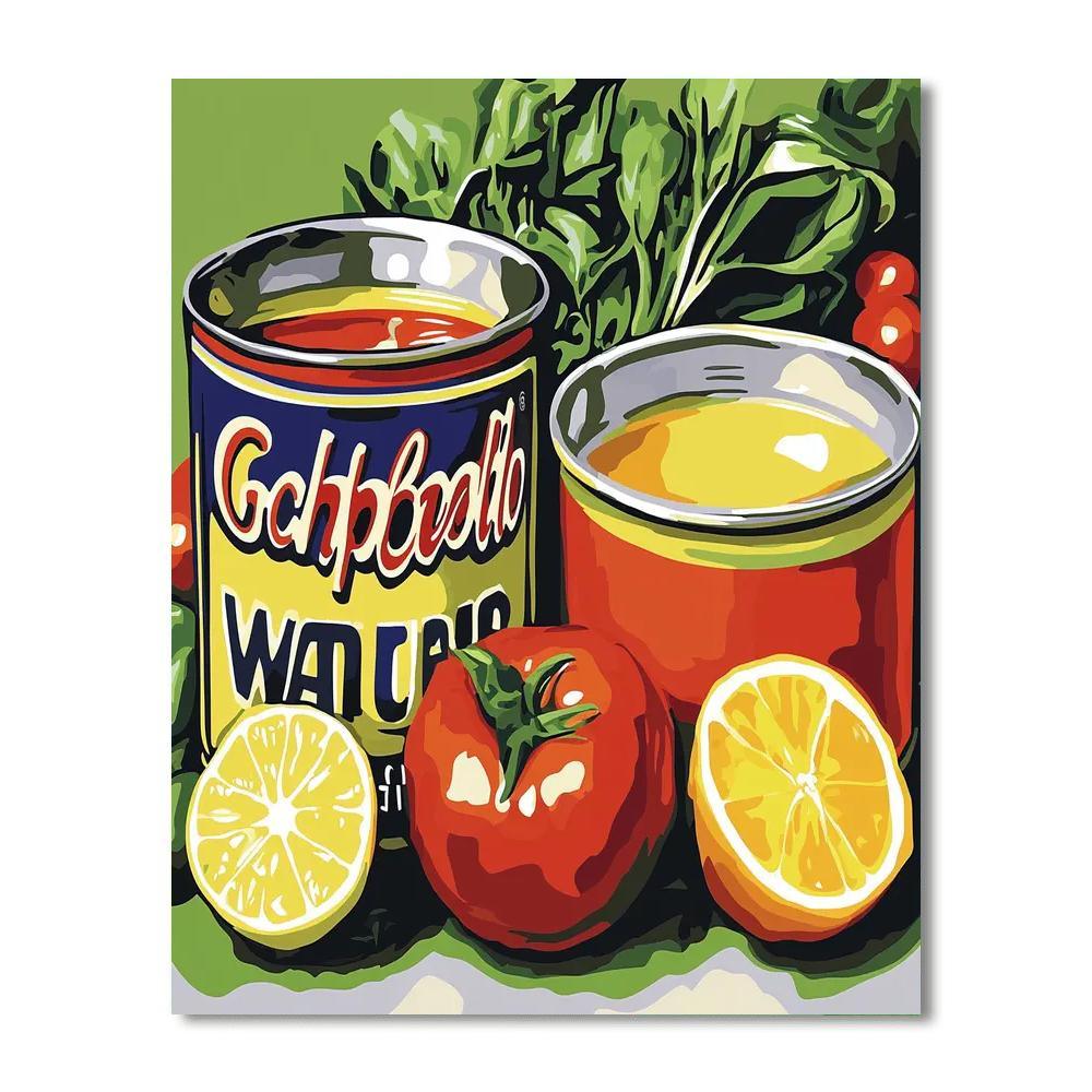 Warhol Inspired The Art Of Cooking  Painting By Numbers Kit