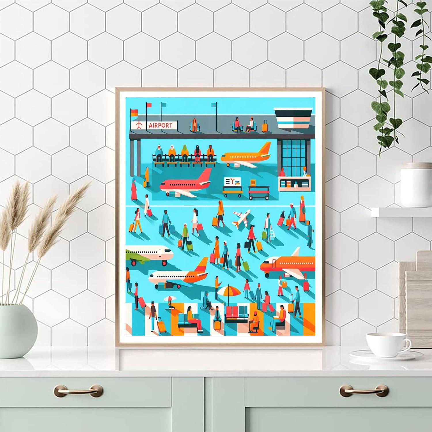 Buzzy Airport Adventure Numbered Painting Kits