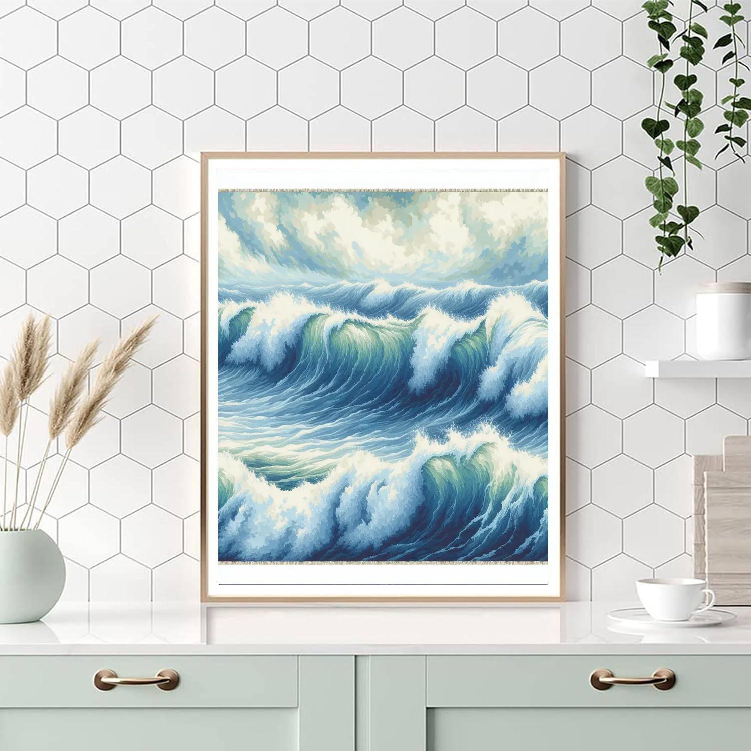 Ocean's Echoes Tapestry Paint By Numbers