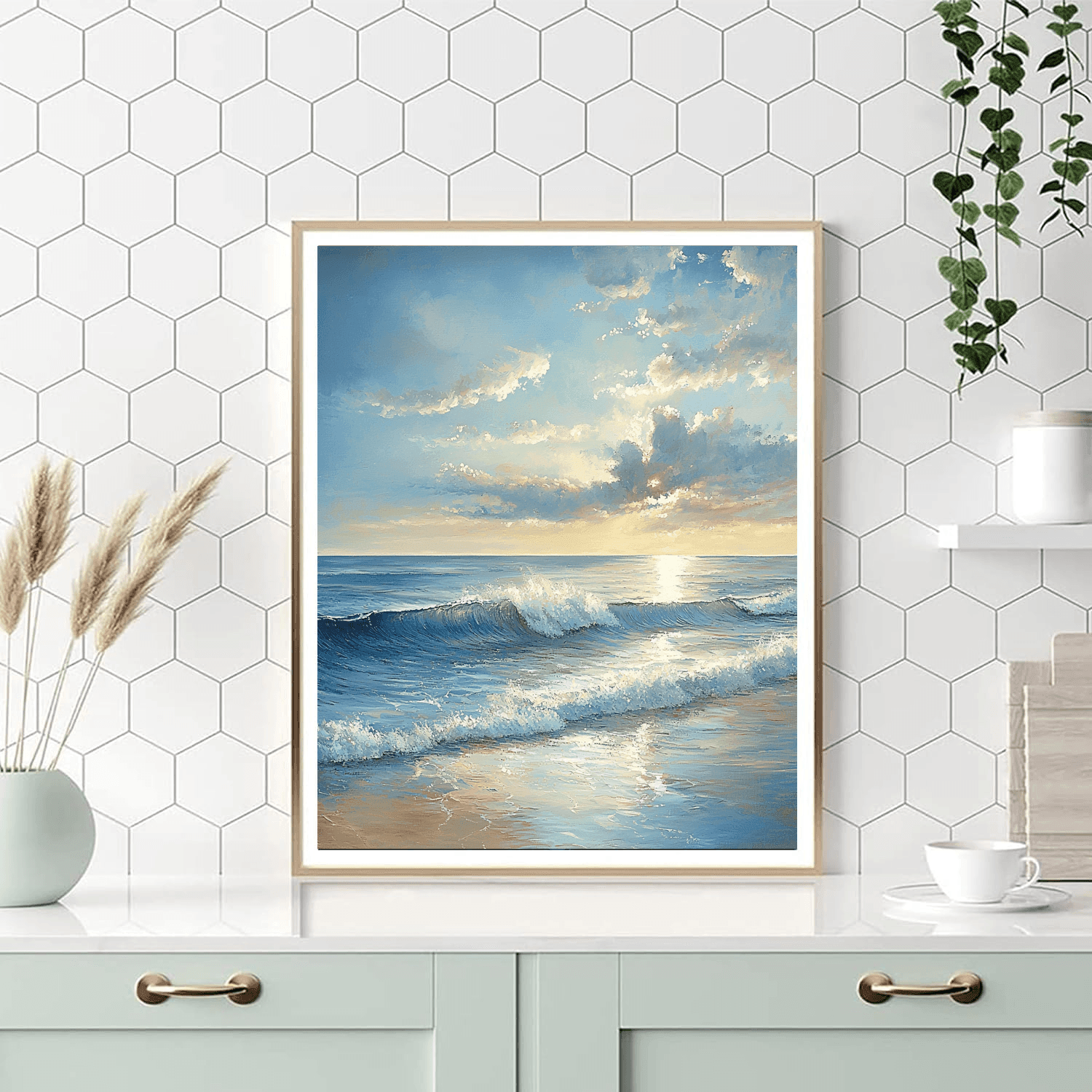J.M.W. Turner Inspired Timeless Beach Serenity  Paint By Color