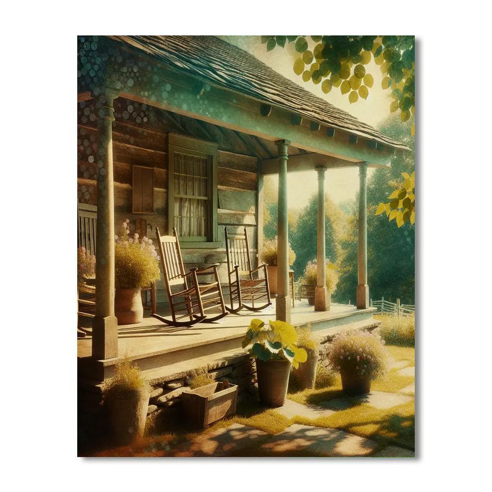 Rustic Farmhouse Porch Painting By Numbers Kit