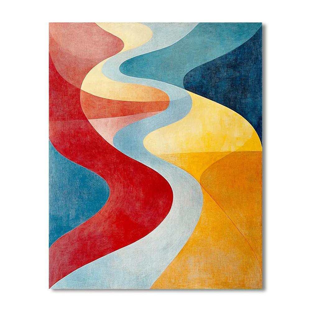 Paul Klee Inspired Echoes Of Color  Numbered Painting Kits