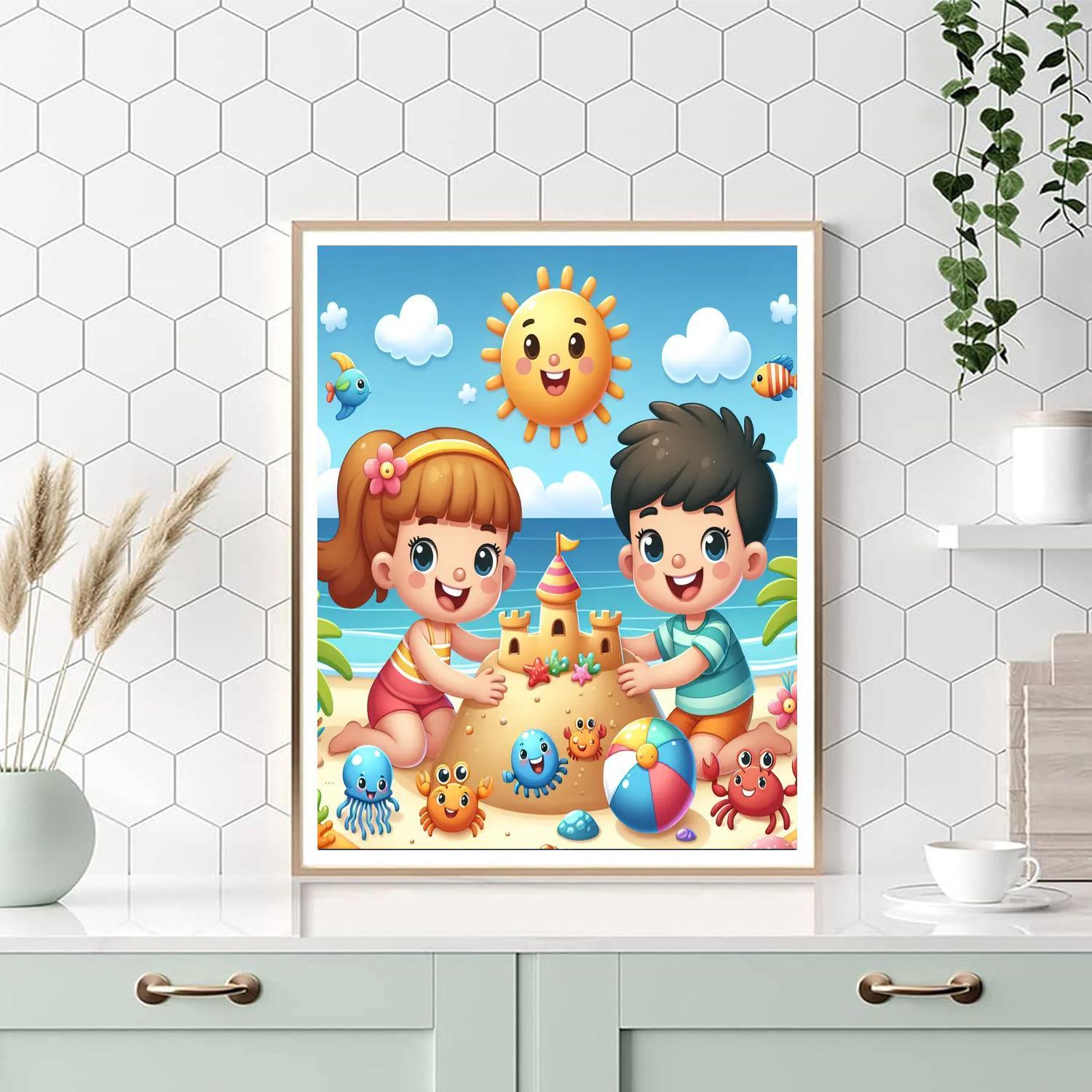 Summer Beach Bash Painting Number Kit