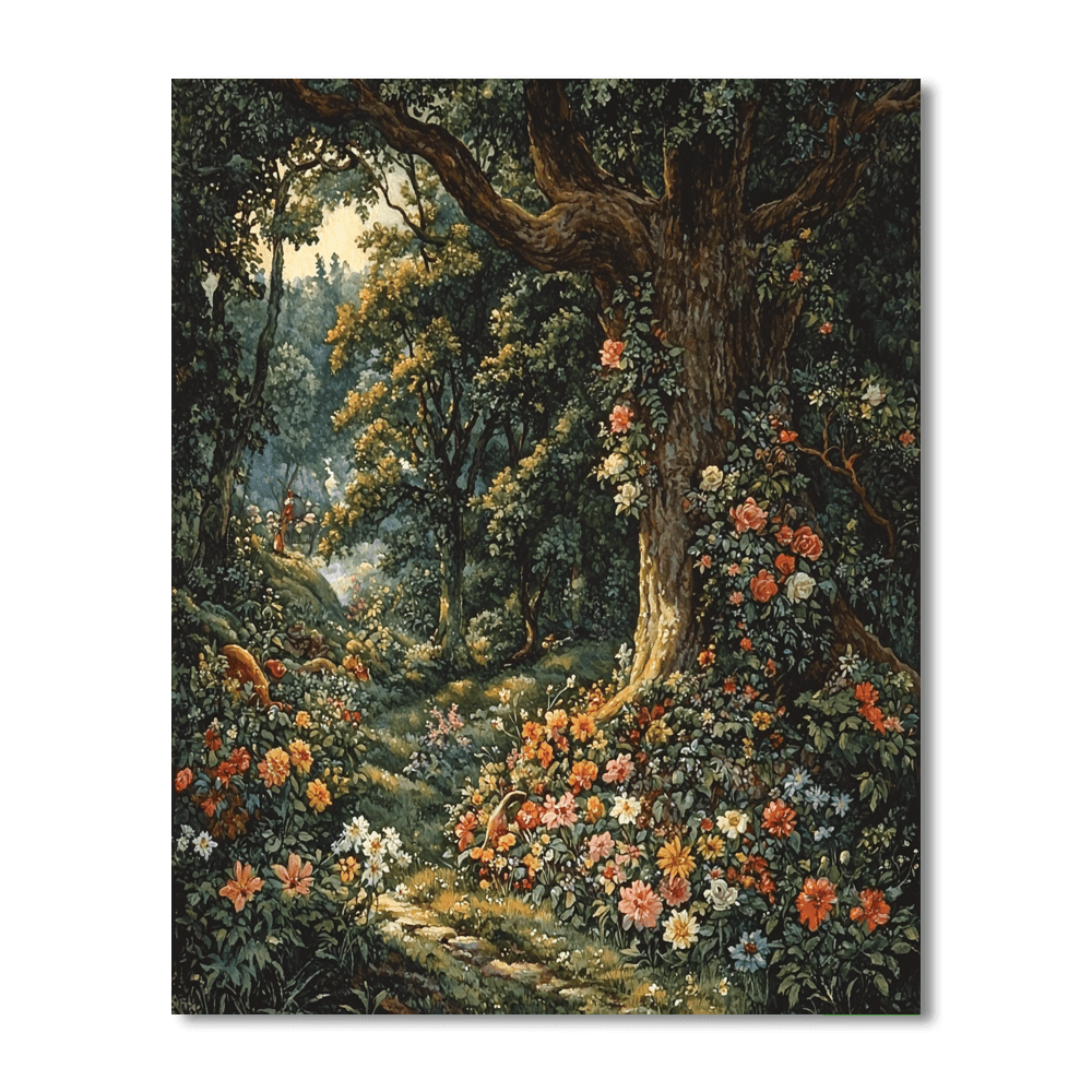 Arthur Rackham Inspired Fantasy Forest Adventures  Painting By Numbers Kit