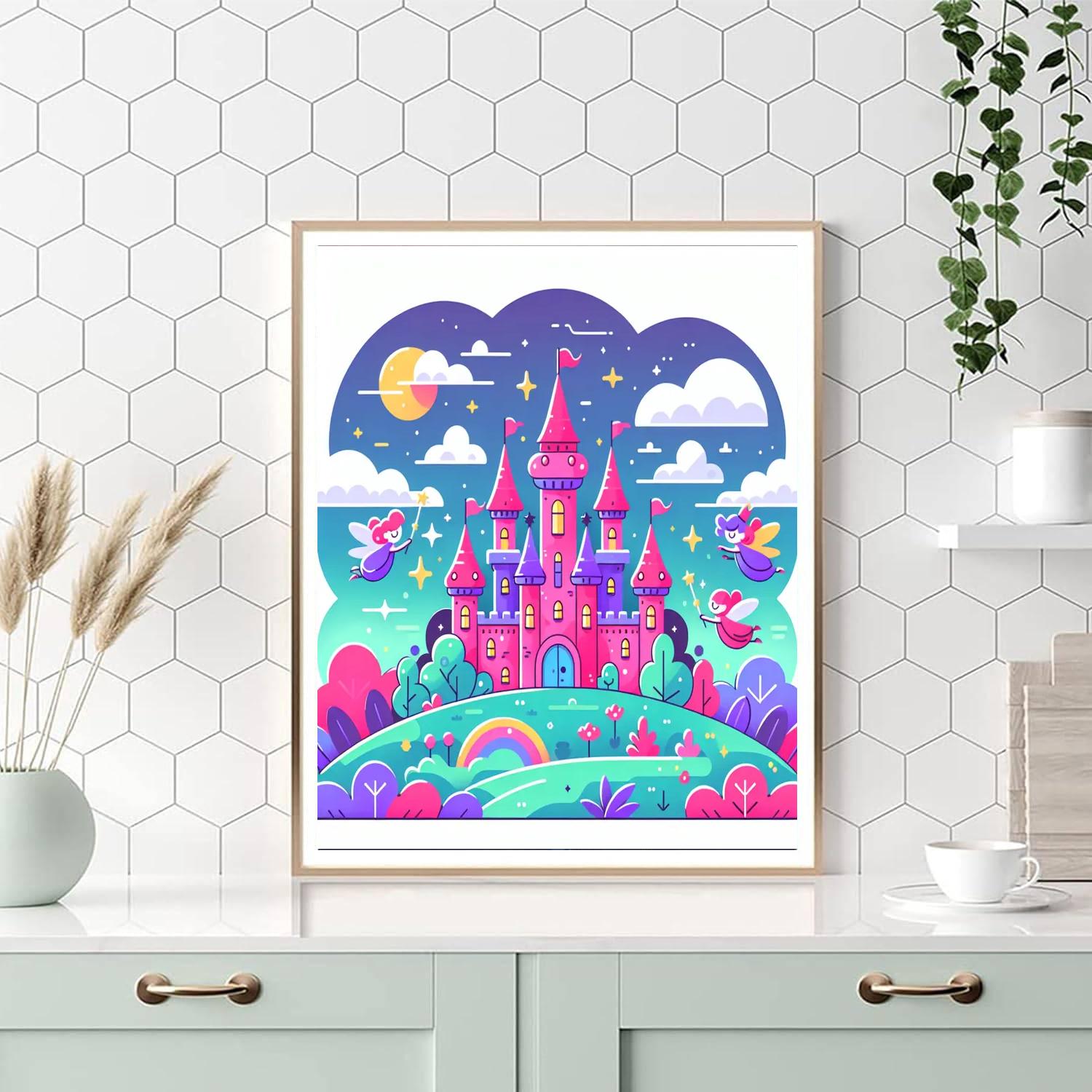 Enchanted Castle Of Dreams Paint By Numbers Art