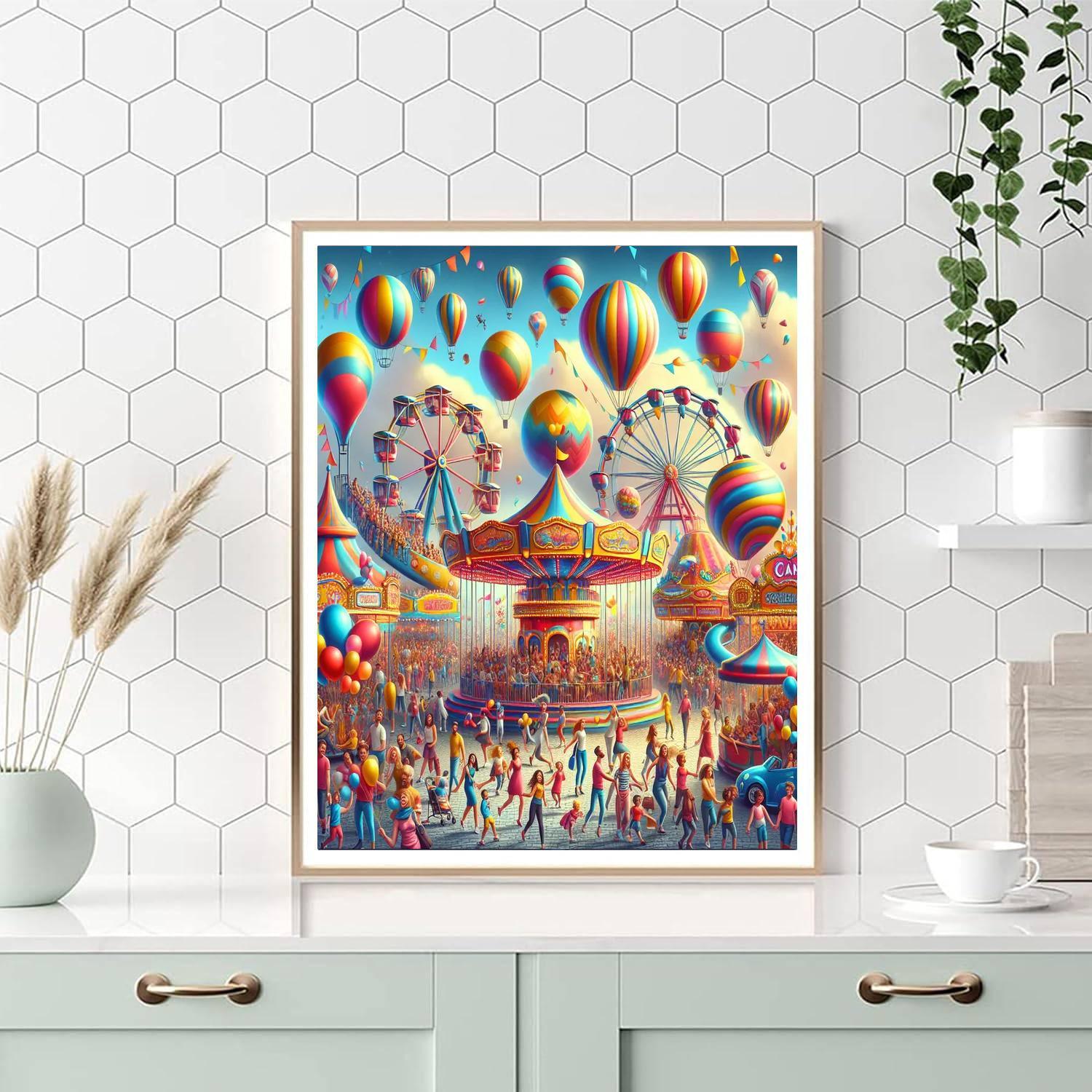 Vibrant Summer Carnival Paint By Color