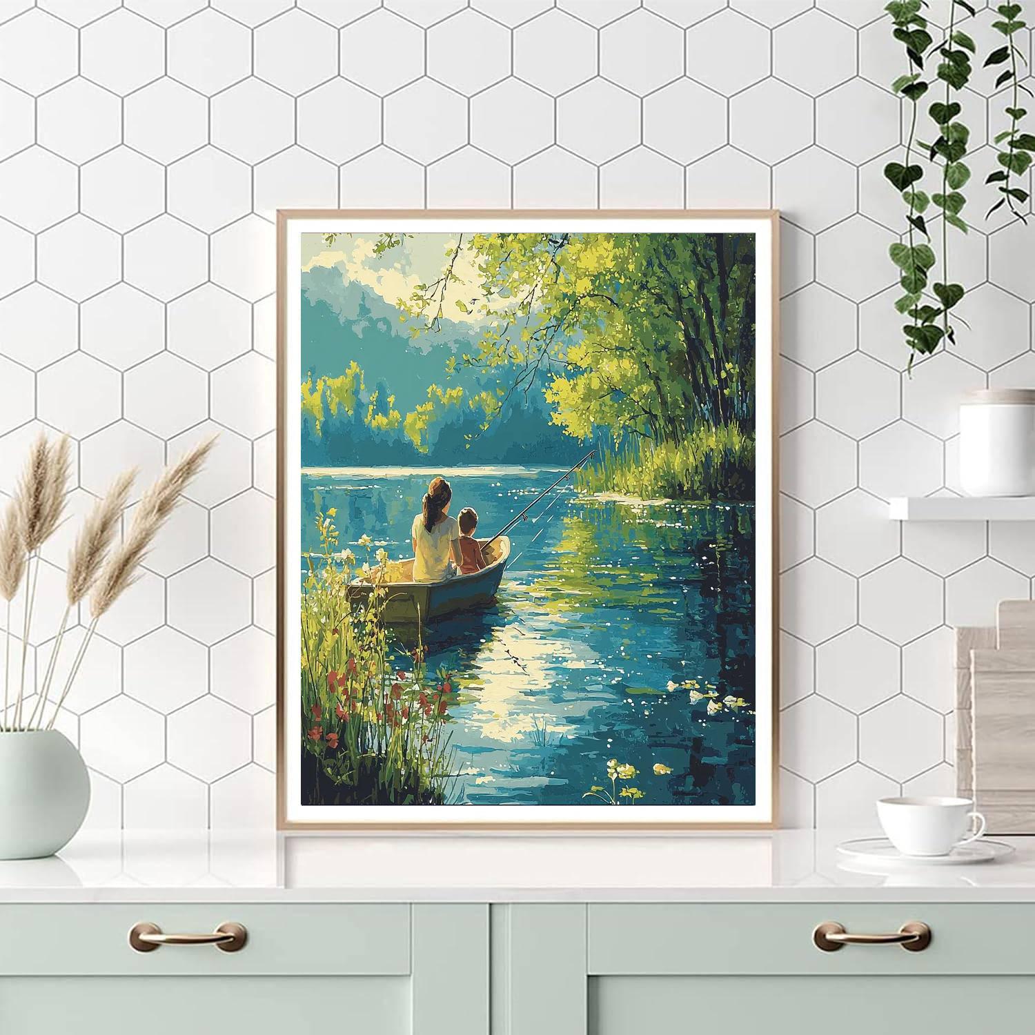 Fishing For Fun Numbered Painting Kits