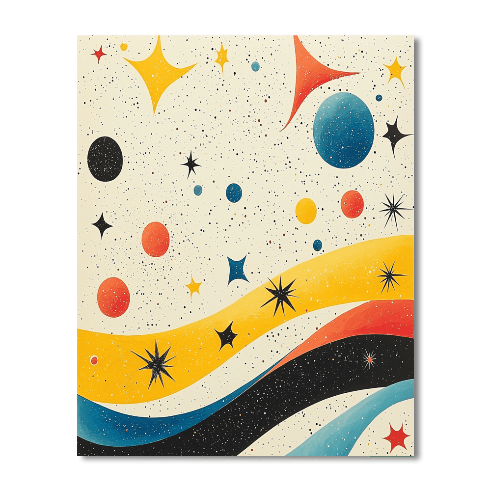Joan Miró Inspired Celestial Wonderland  Paint By Number