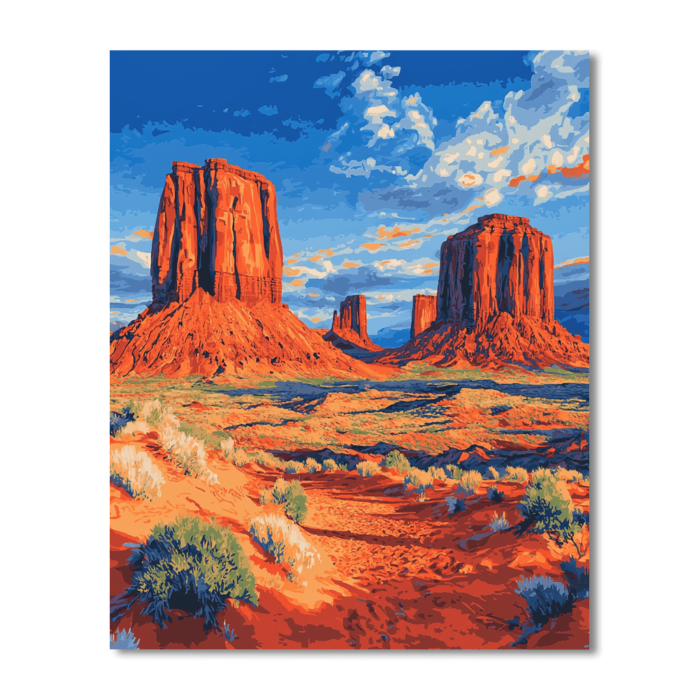 Monument Valley Buttes Paint By Numbers Kits