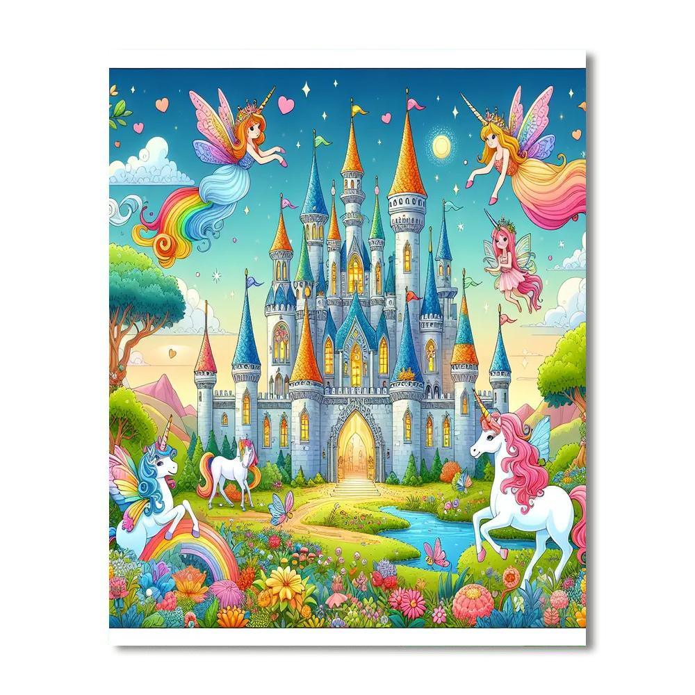 Magical Adventure In Fairy Tales Paint By Numbers Art