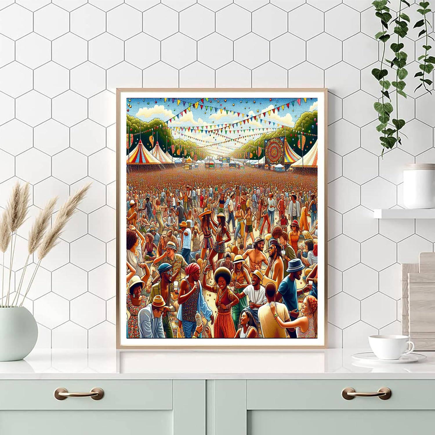 Bonnaroo Music And Arts Festival - Tennessee Numbered Painting Kits