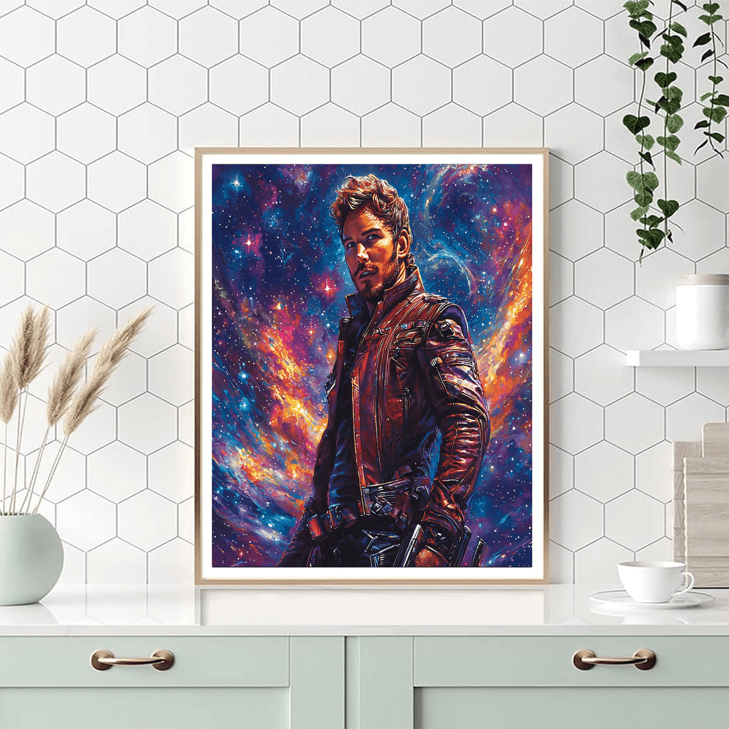 Chris Pratt: Starlord's Galactic Gambit Numbered Painting KitsChris Pratt: Starlord's Galactic Gambit - DIY Painting By Numbers Kit - Image 5