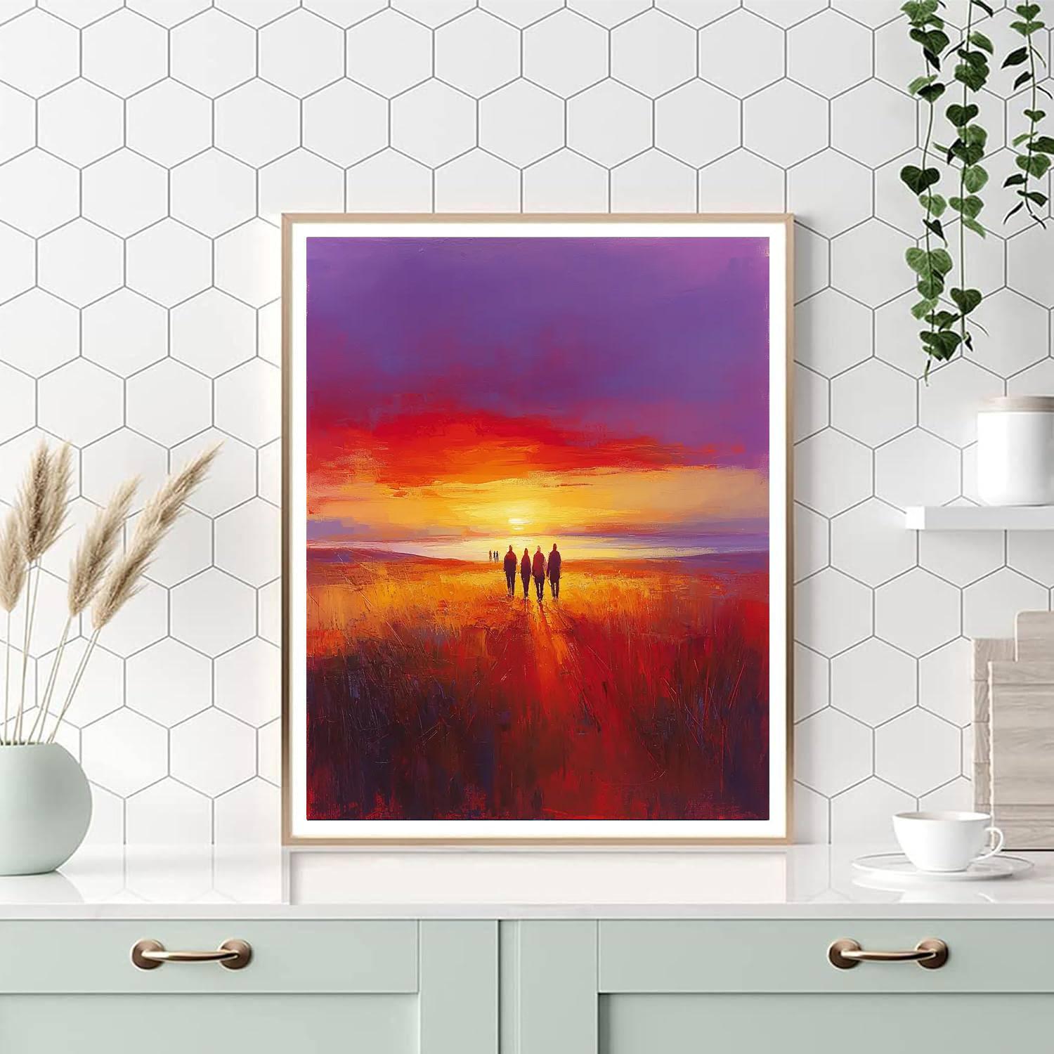 Harmony At Sunset Number Painting