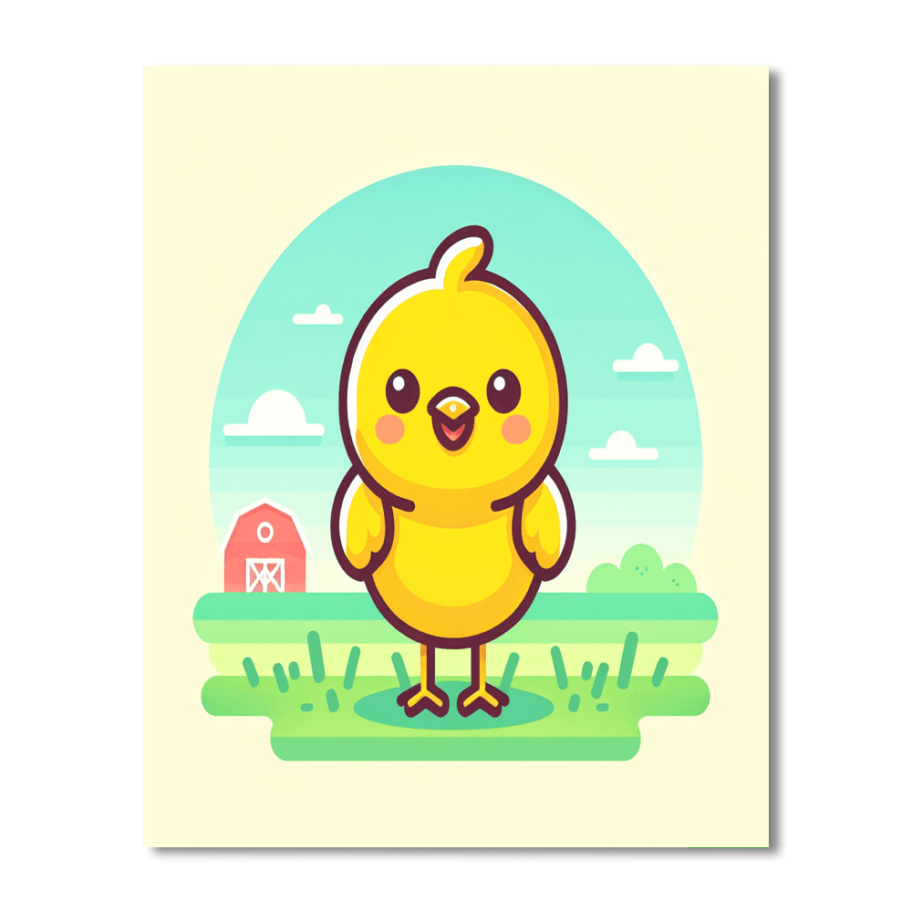 Chirpy Chick Number Painting