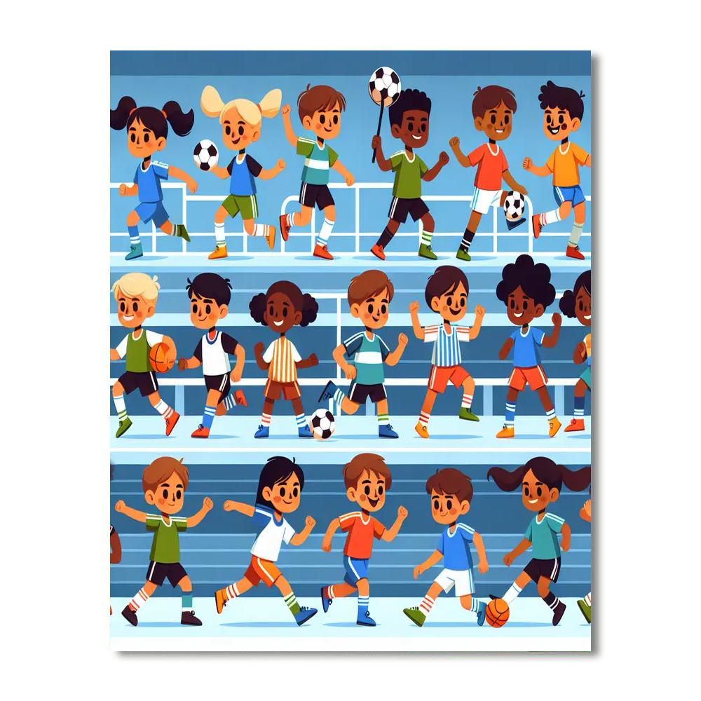 Superstar Sports Arena Numbered Painting Kits