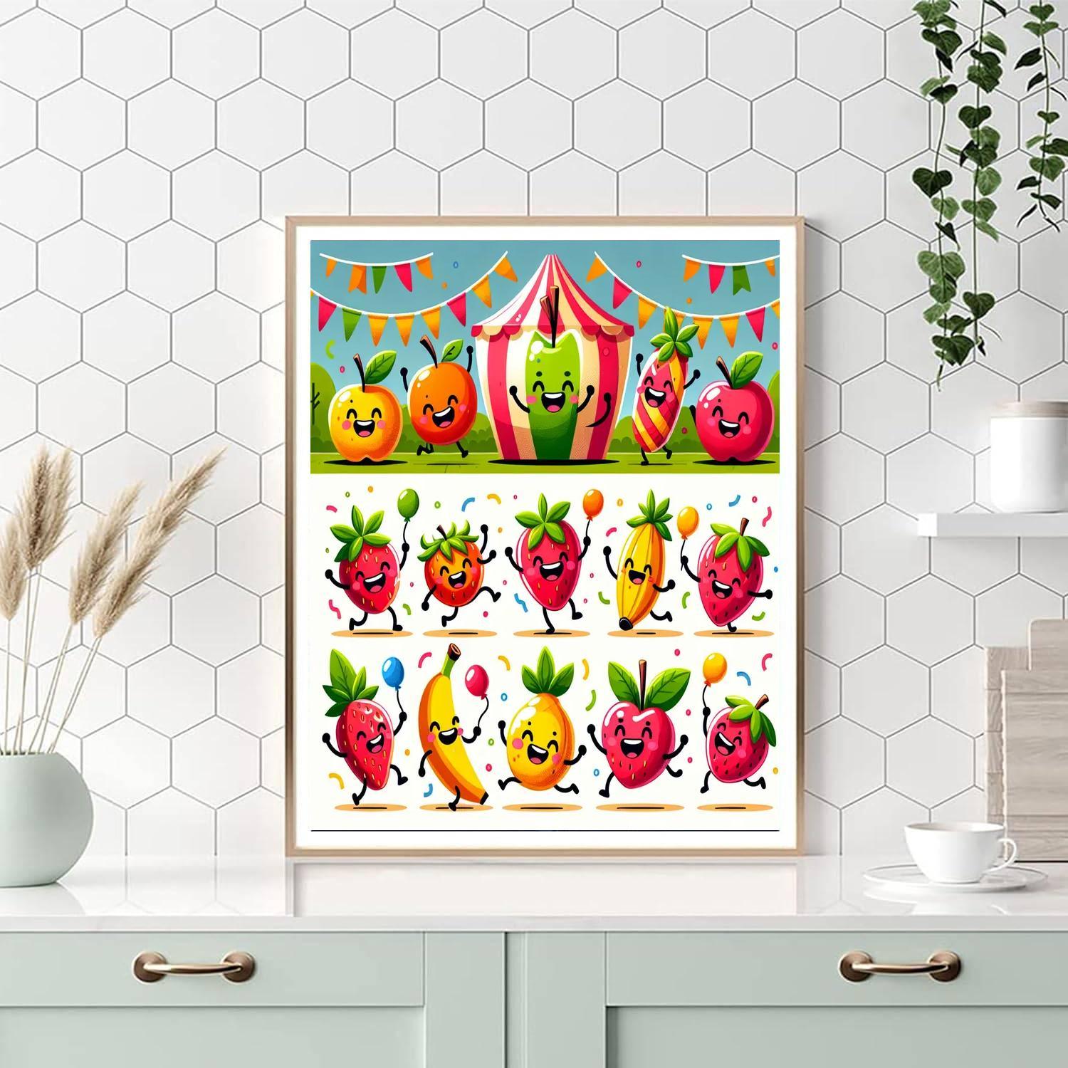 Funky Fruit Festival Paint By Numbers Kits