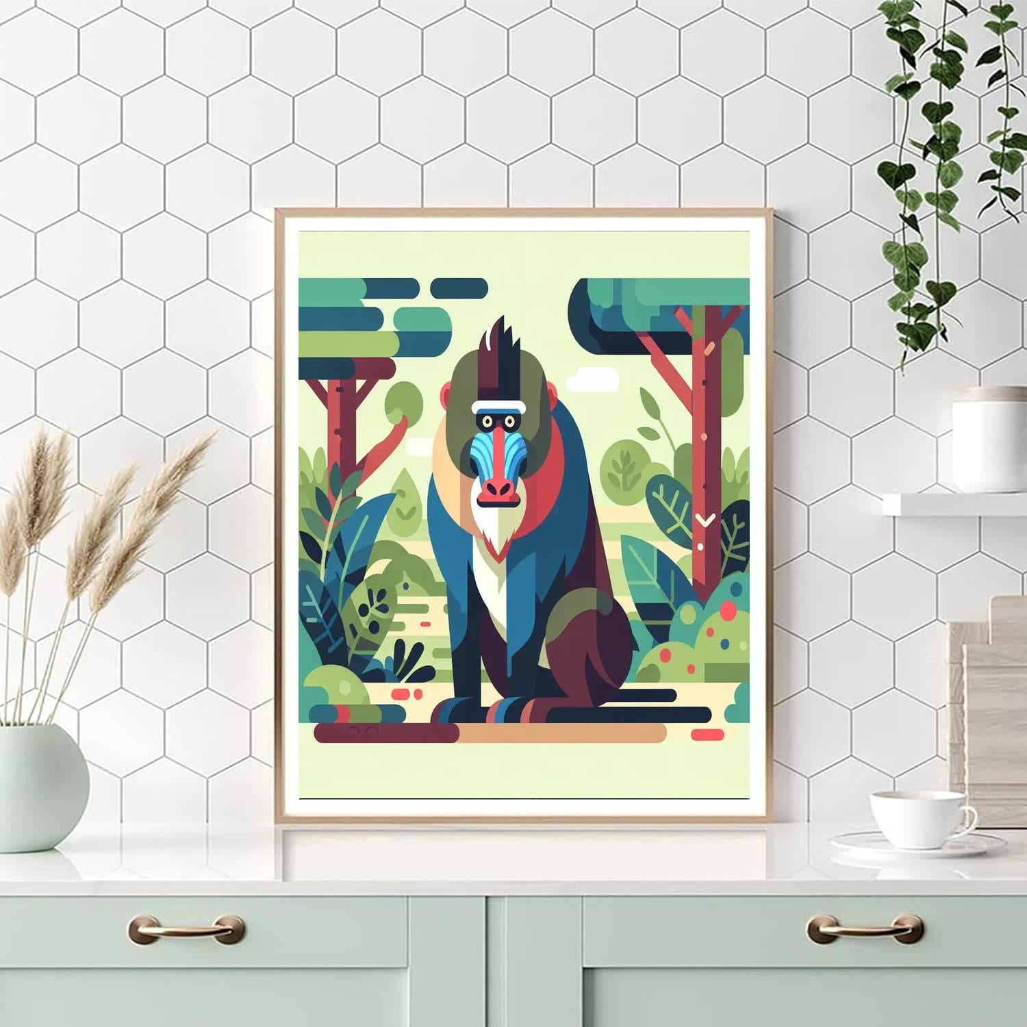 Majestic Mandrill Paint By Numbers Art