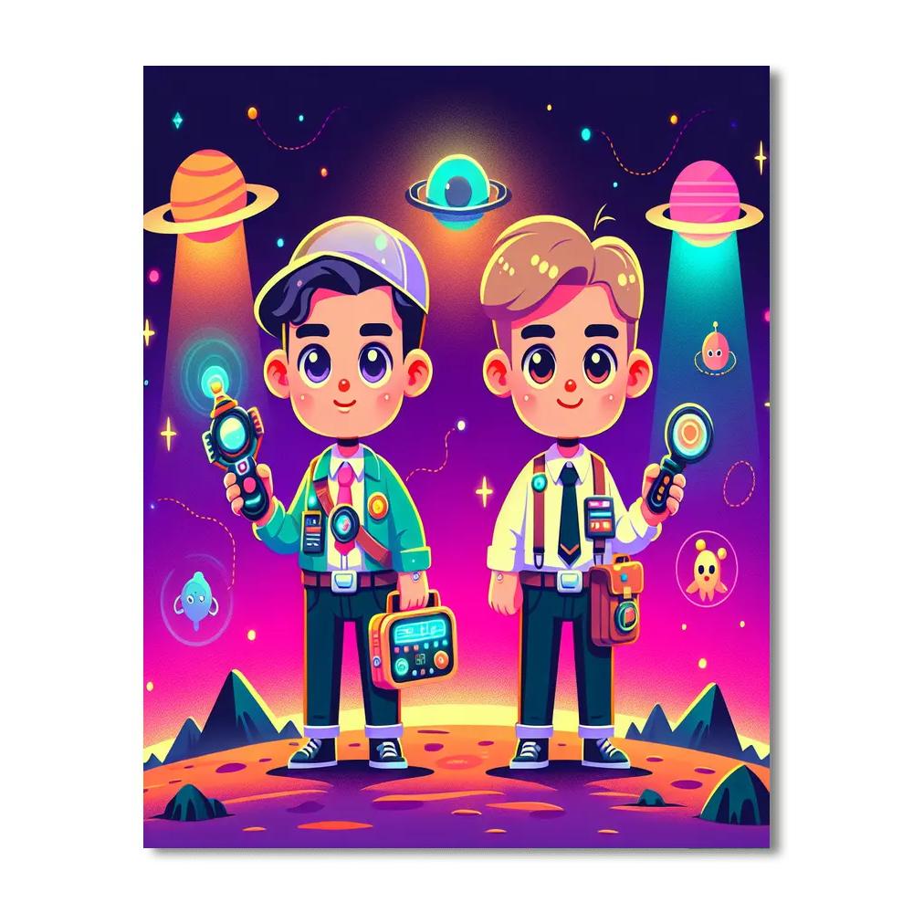 Cosmic Detective Numbered Painting Kits