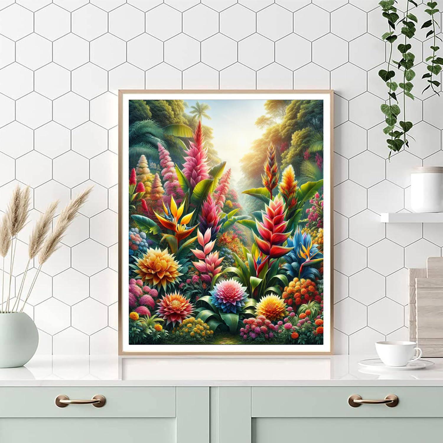 Vivid Tropical Retreat DIY Paint By Numbers