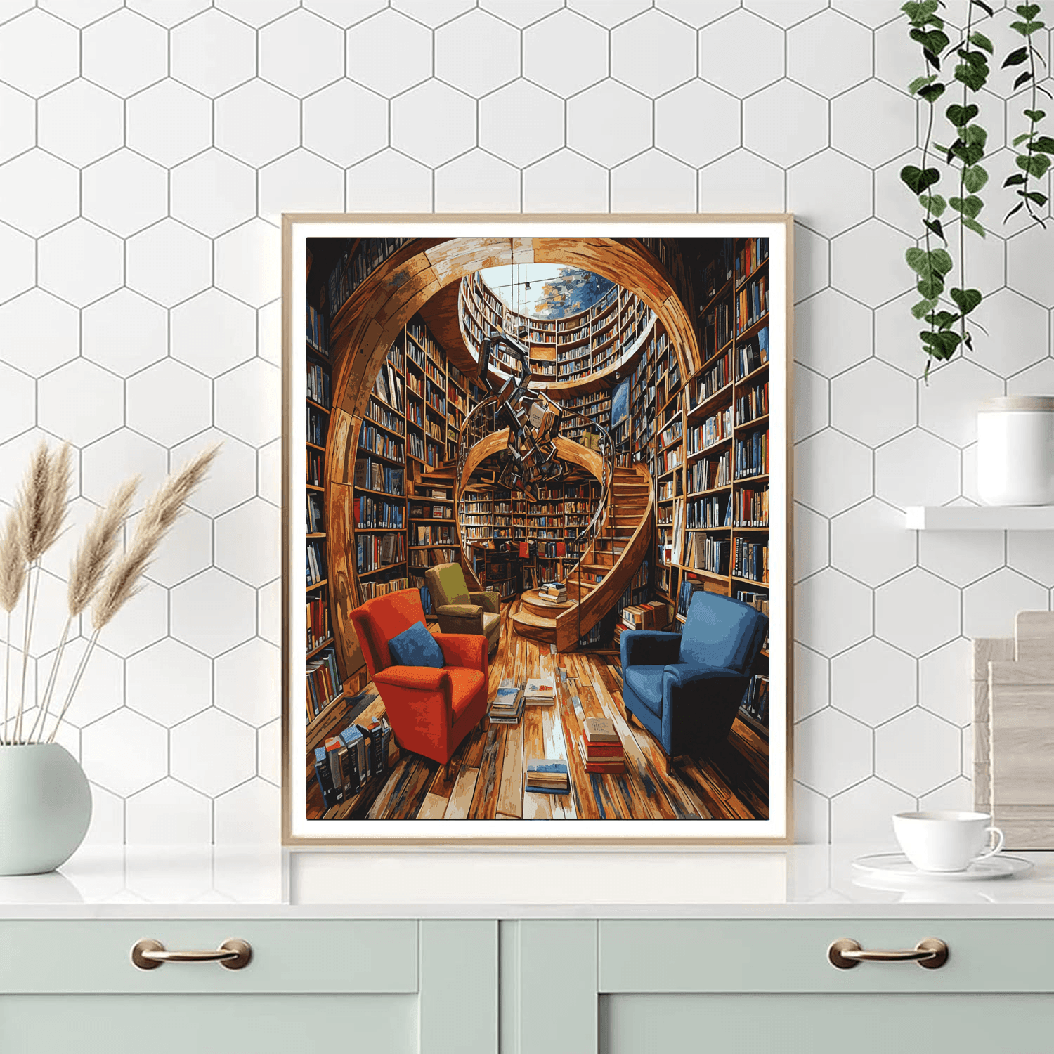 The Last Bookstore Painting Number Kit