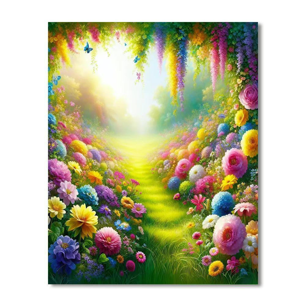 Vibrant Summer Meadows Painting By Numbers Kit