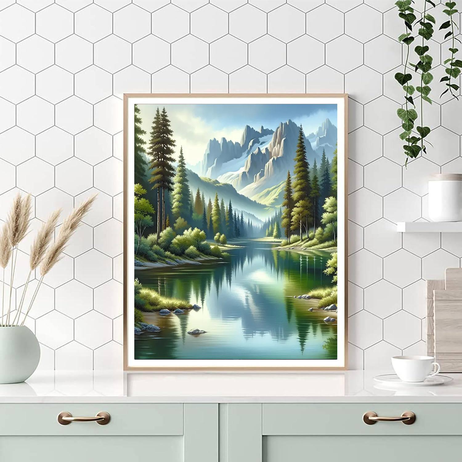 Calm Reflections Of Nature Paint By Color