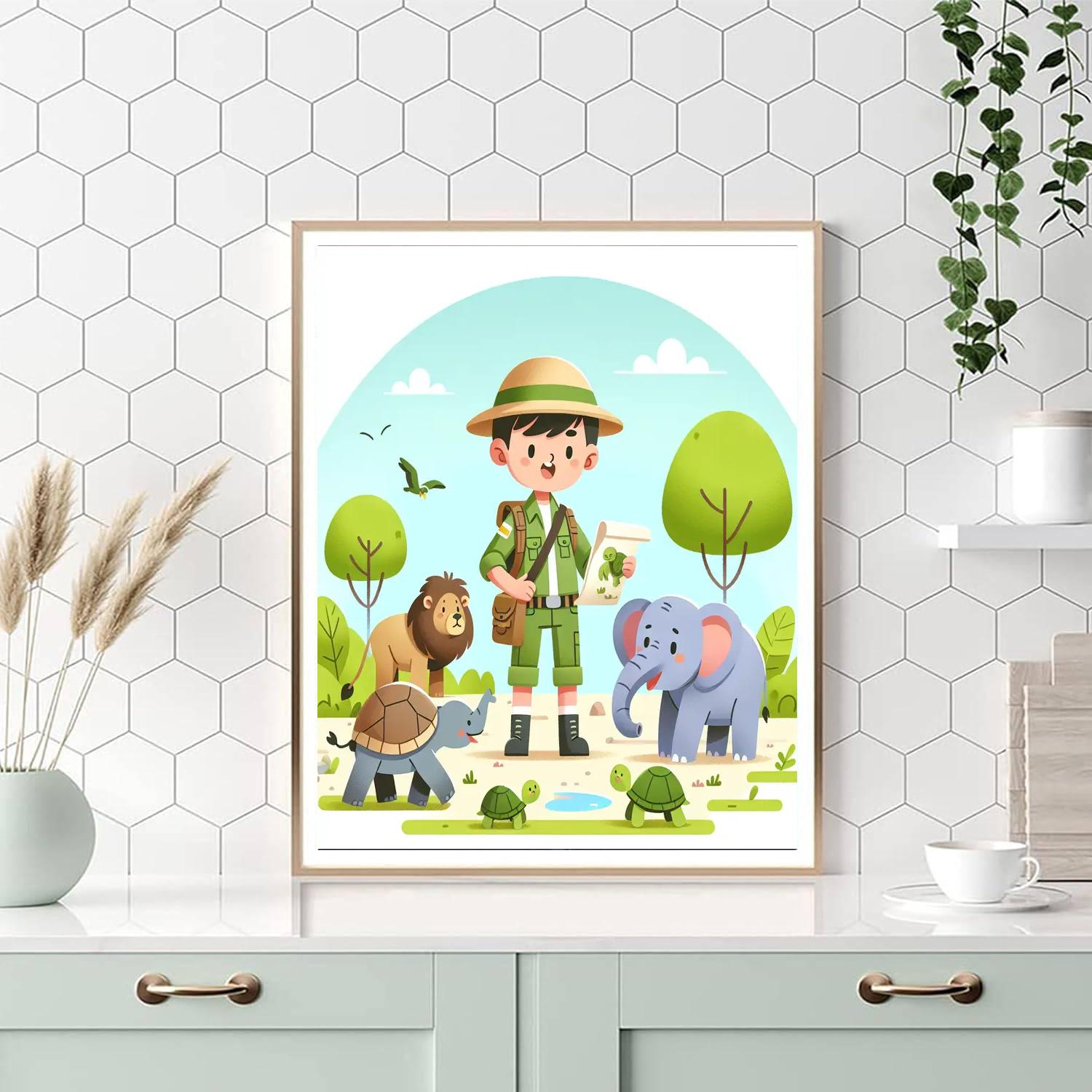 Wildlife Rescue Adventure Paint By Numbers Art