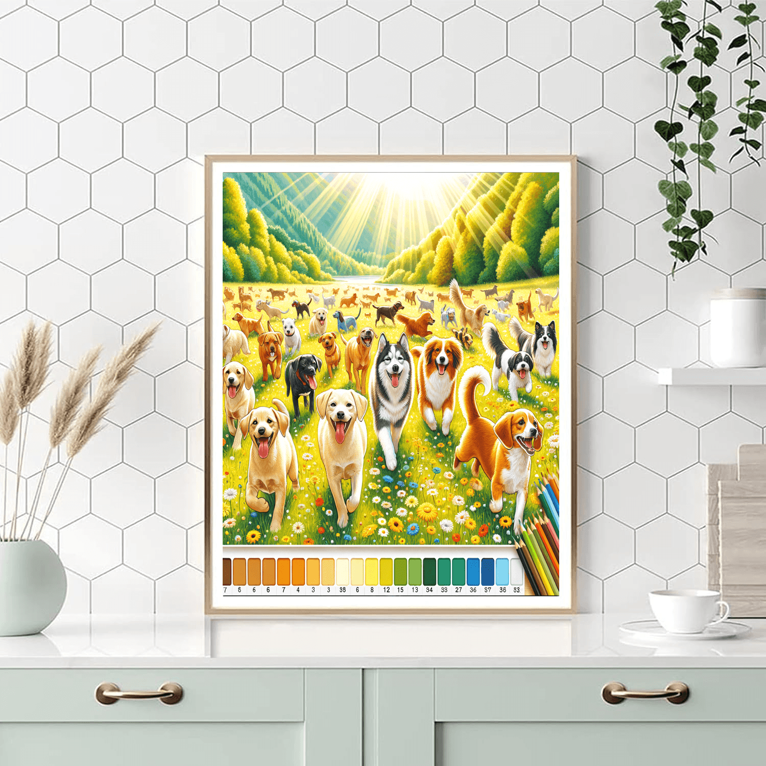 Dog Days Of Joy Paint By Number