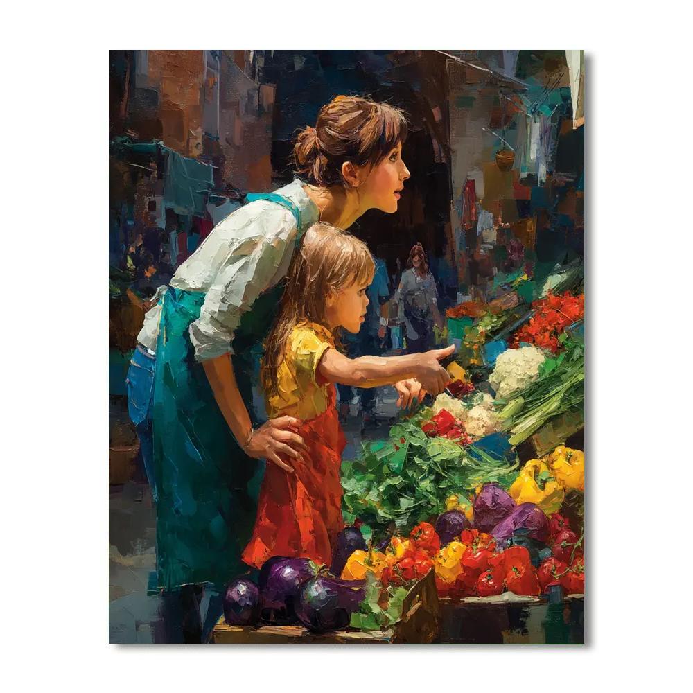 A Trip To The Farmer's Market Paint By Numbers Kits