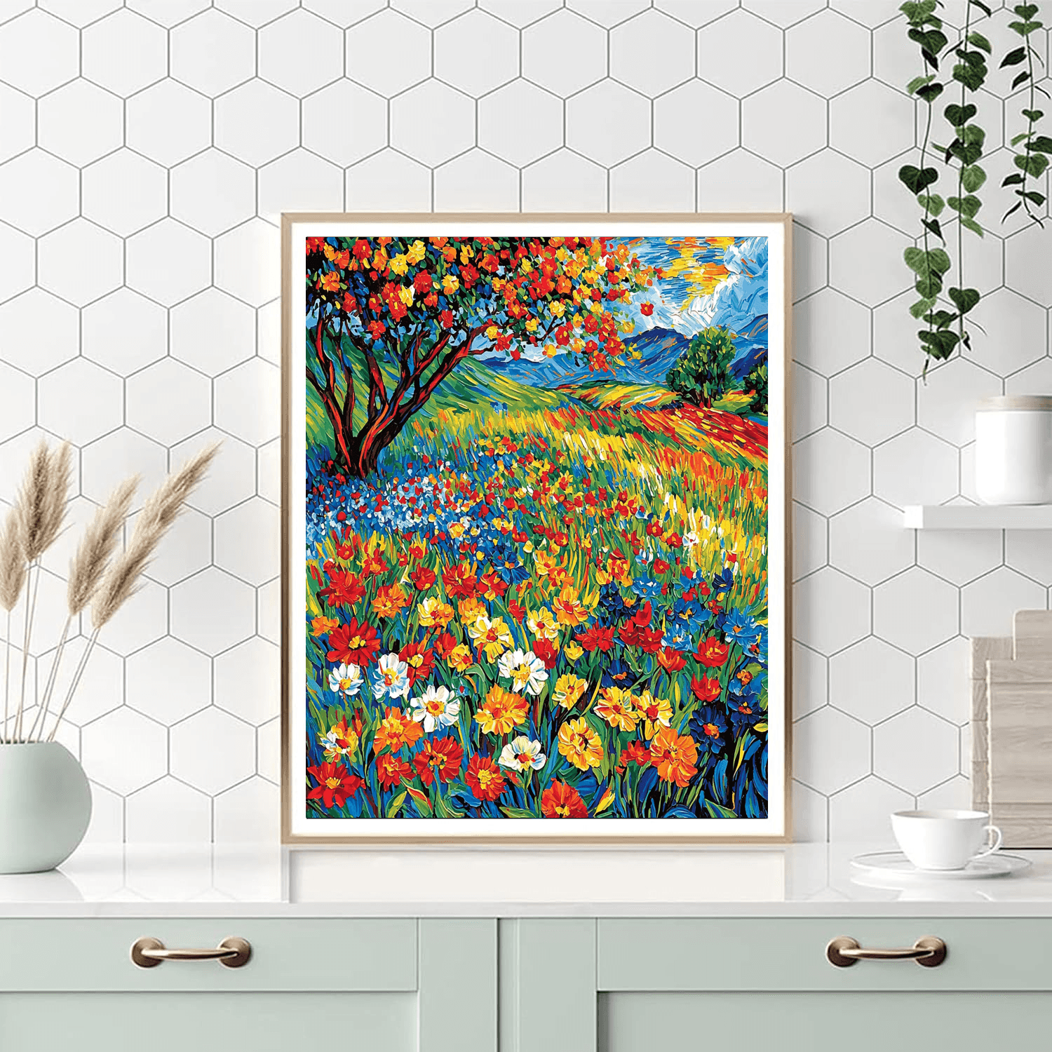Vincent Van Gogh Inspired Charming Meadows  Paint By Numbers Art